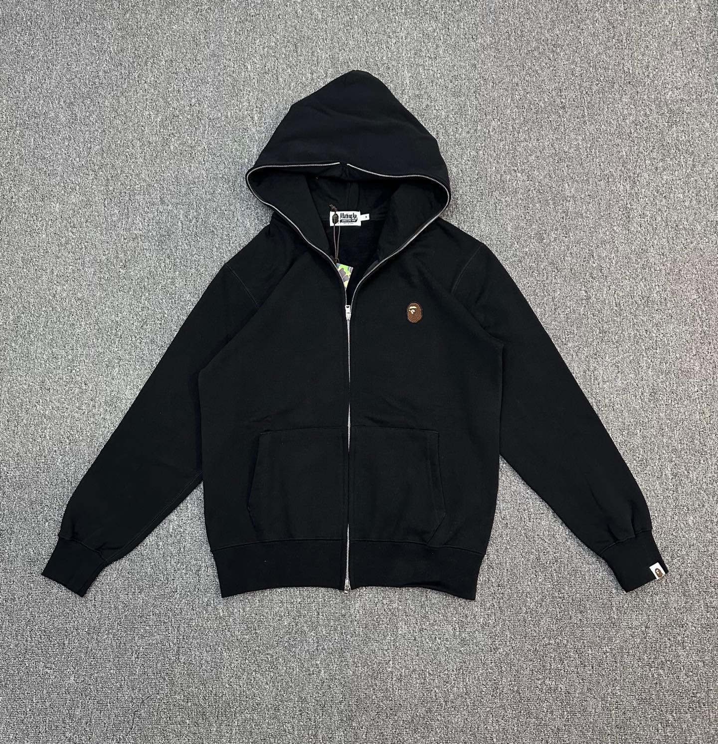 A BATHING APE BAPE SS24 猿人  小logo 拉链外套  男女同款 B0-0ZXSWM115008N
