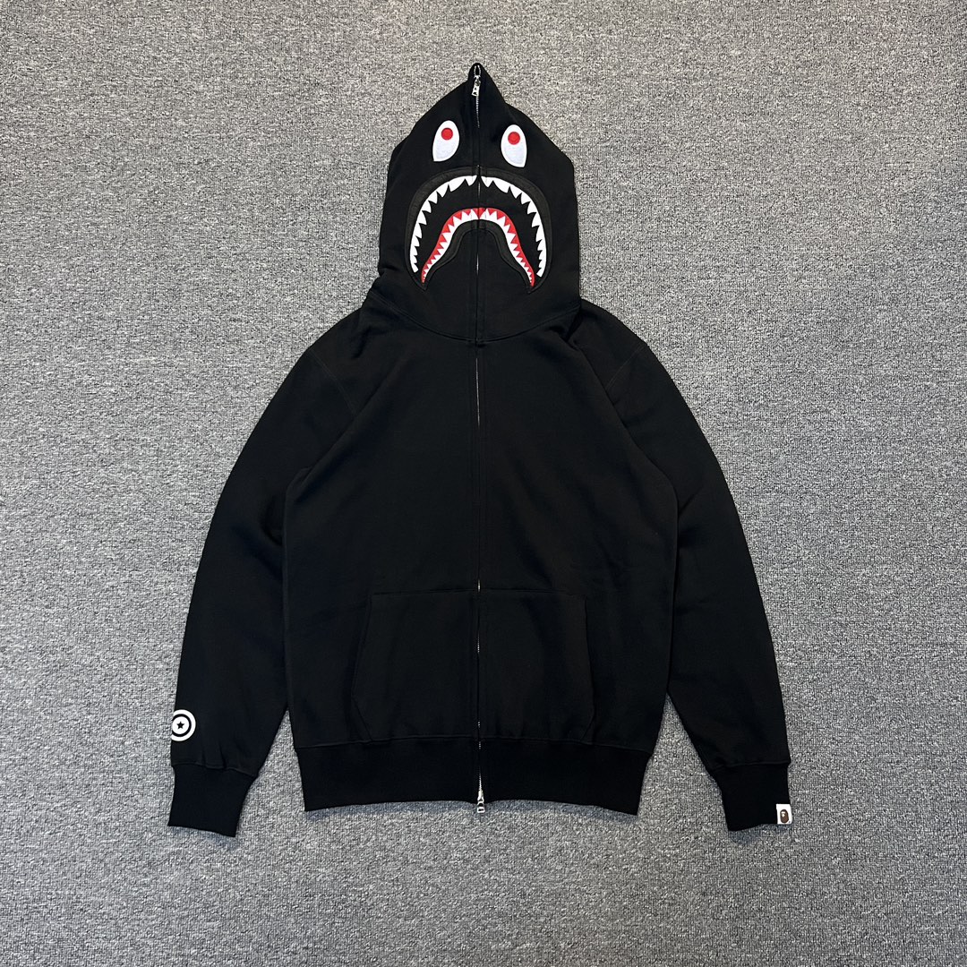 A BATHING APE BAPE  猿人 净色 拉链外套  男女同款 B0
