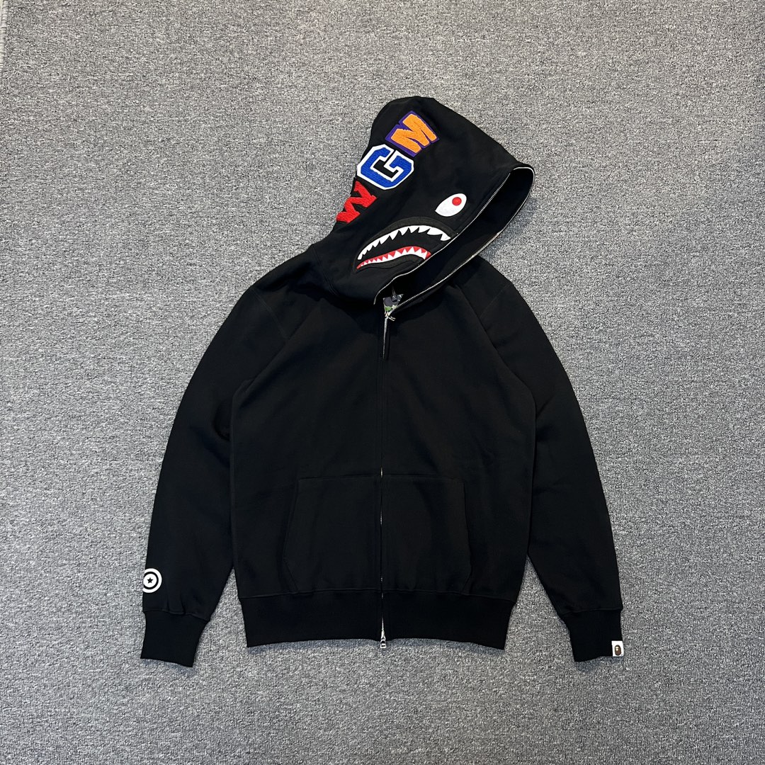 A BATHING APE BAPE  猿人 净色 拉链外套  男女同款 B0