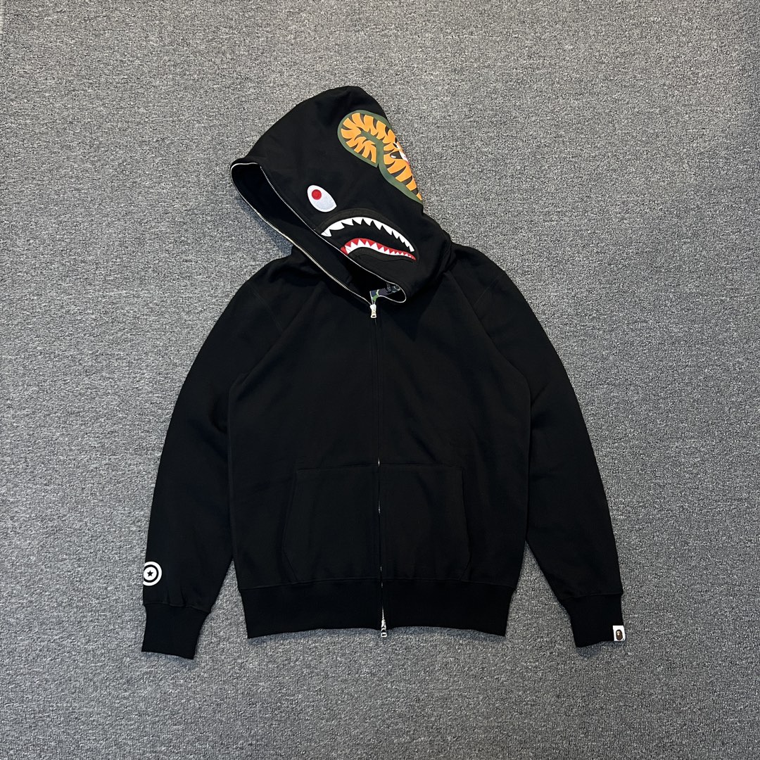 A BATHING APE BAPE  猿人 净色 拉链外套  男女同款 B0