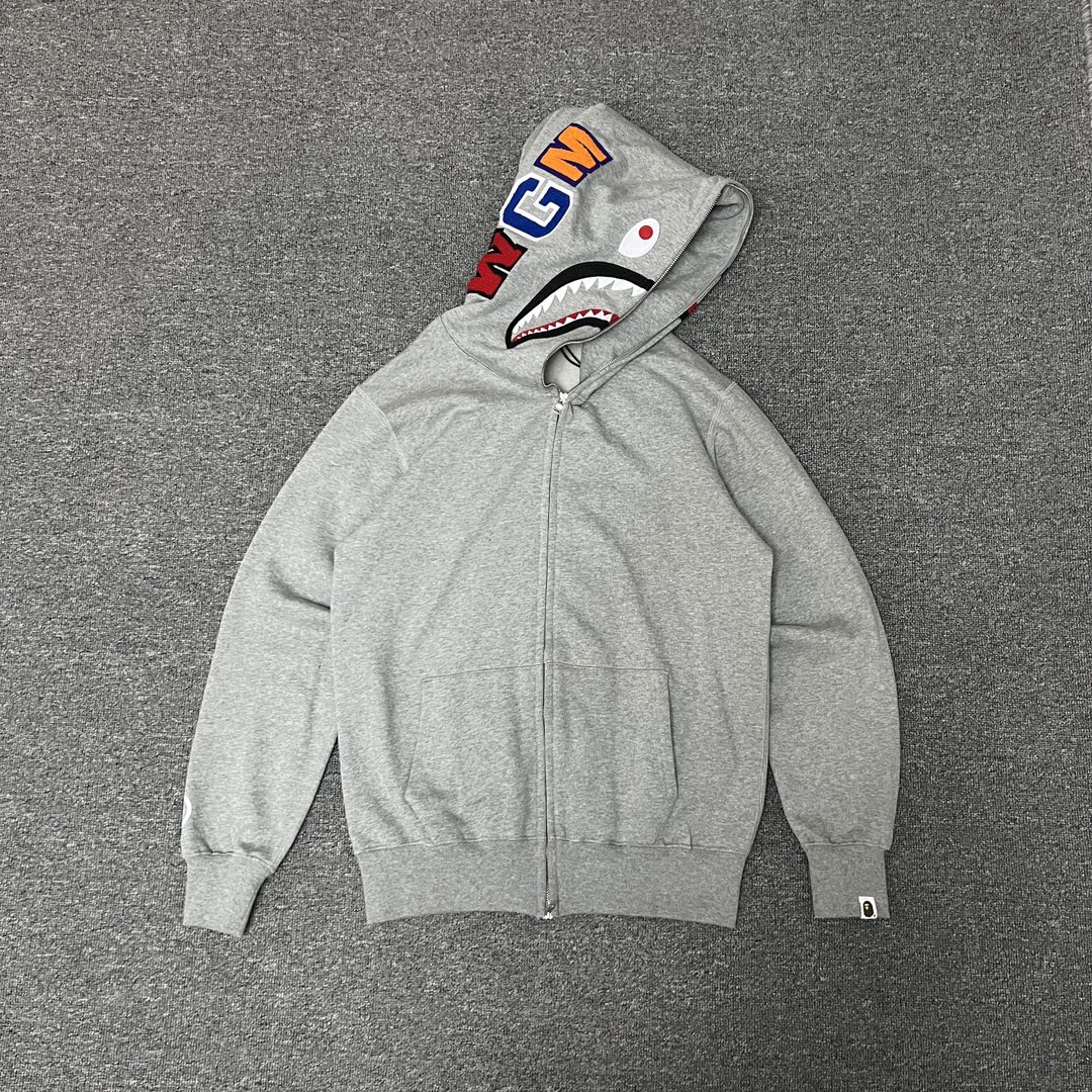 A BATHING APE BAPE  猿人 净色 拉链外套  男女同款 B0