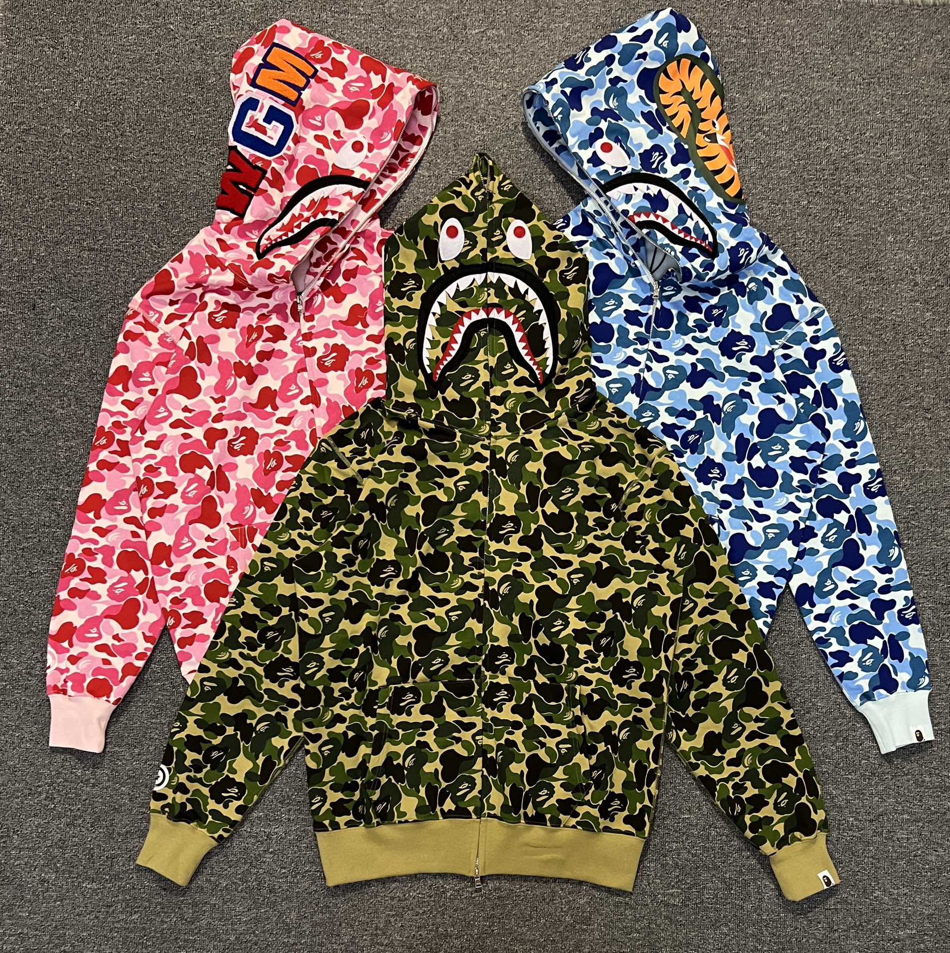 A BATHING APE BAPE  ABC 猿人 迷彩拉链外套  男女同款 B0