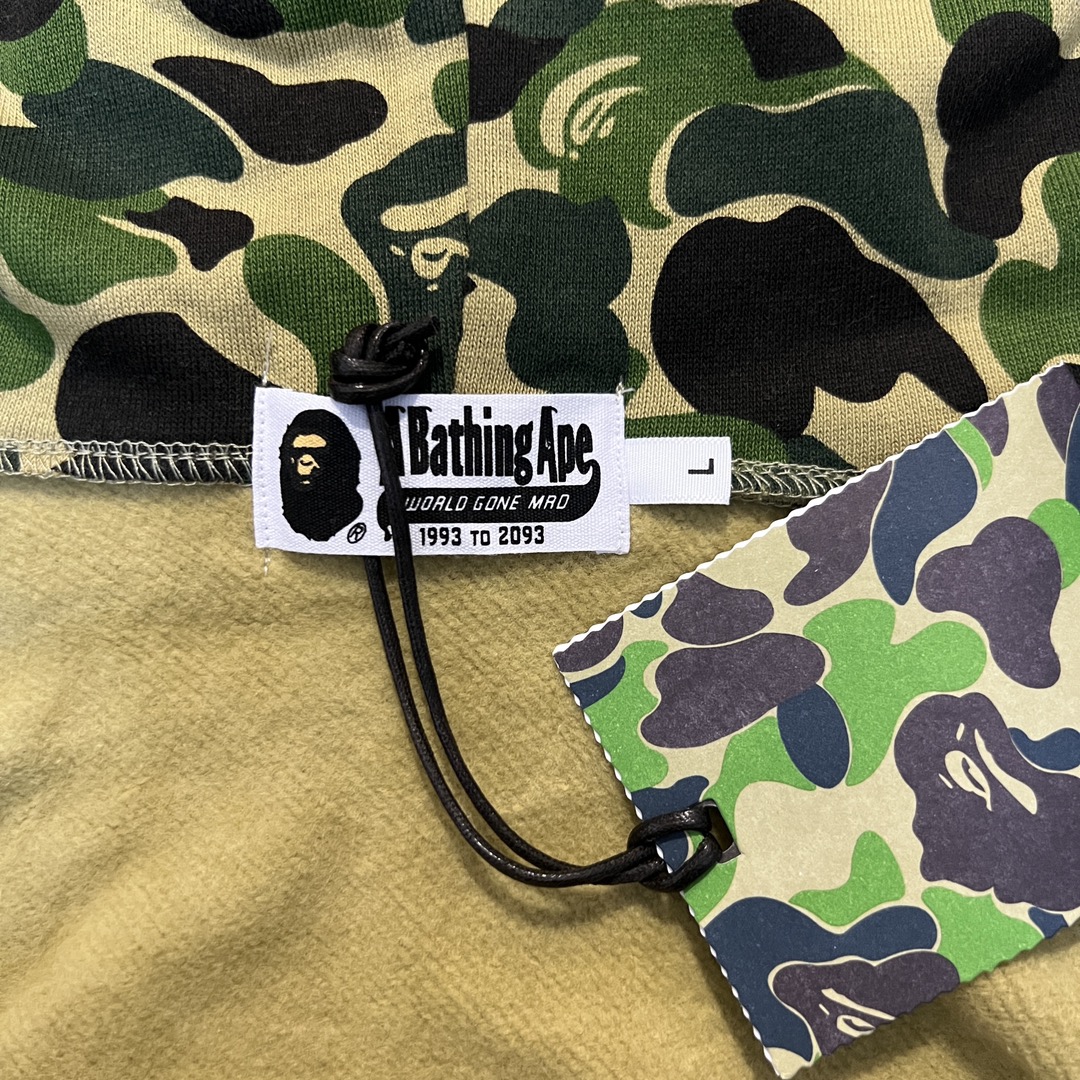 A BATHING APE BAPE  ABC 猿人 迷彩拉链外套  男女同款 B0