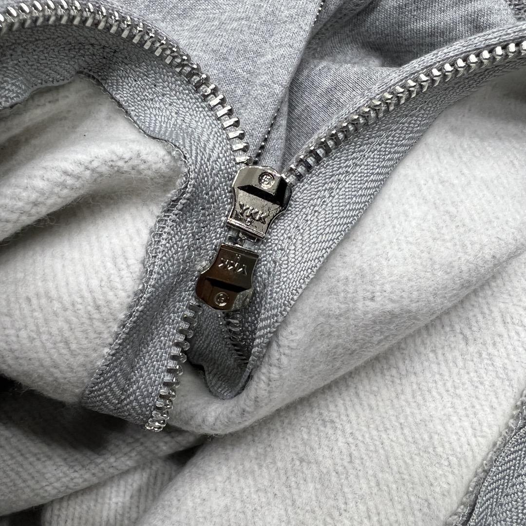 A BATHING APE BAPE  猿人鲨鱼  迷彩拼接 拉链外套 灰色 男女同款 B0
