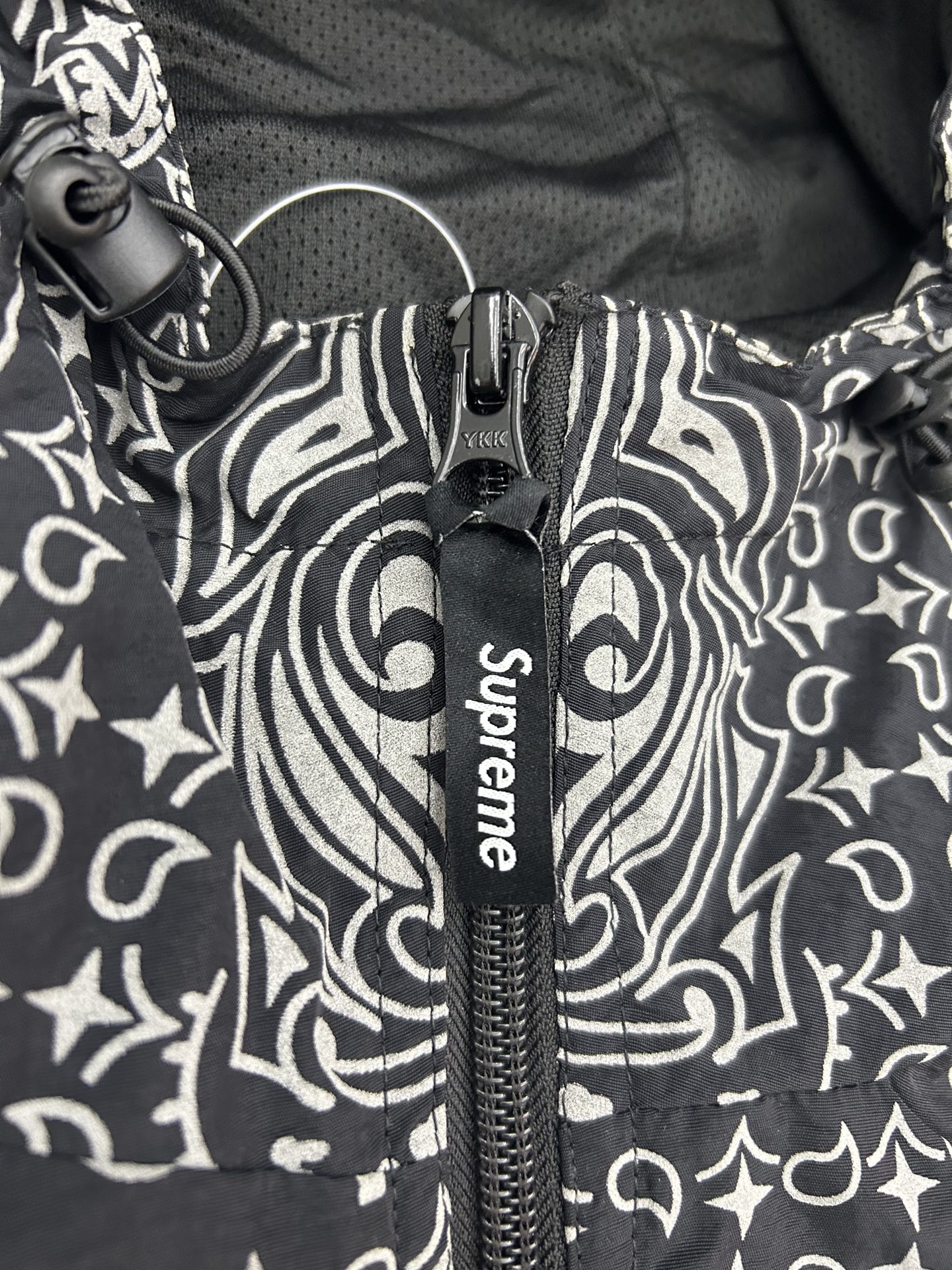 Supreme SS26 Reflective Bandana Anorak 半拉链 连帽卫衣 满印 腰果花 夹克 三色