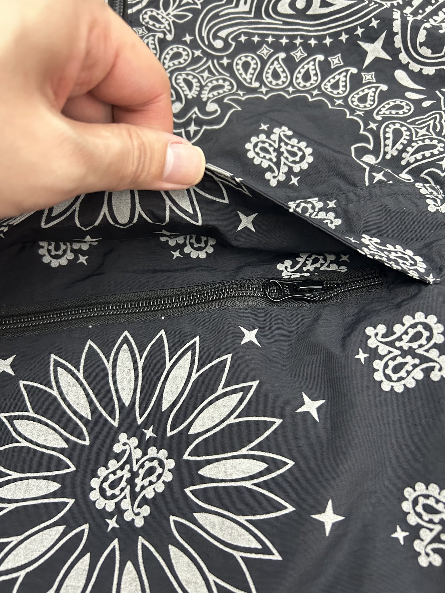 Supreme SS26 Reflective Bandana Anorak 半拉链 连帽卫衣 满印 腰果花 夹克 三色