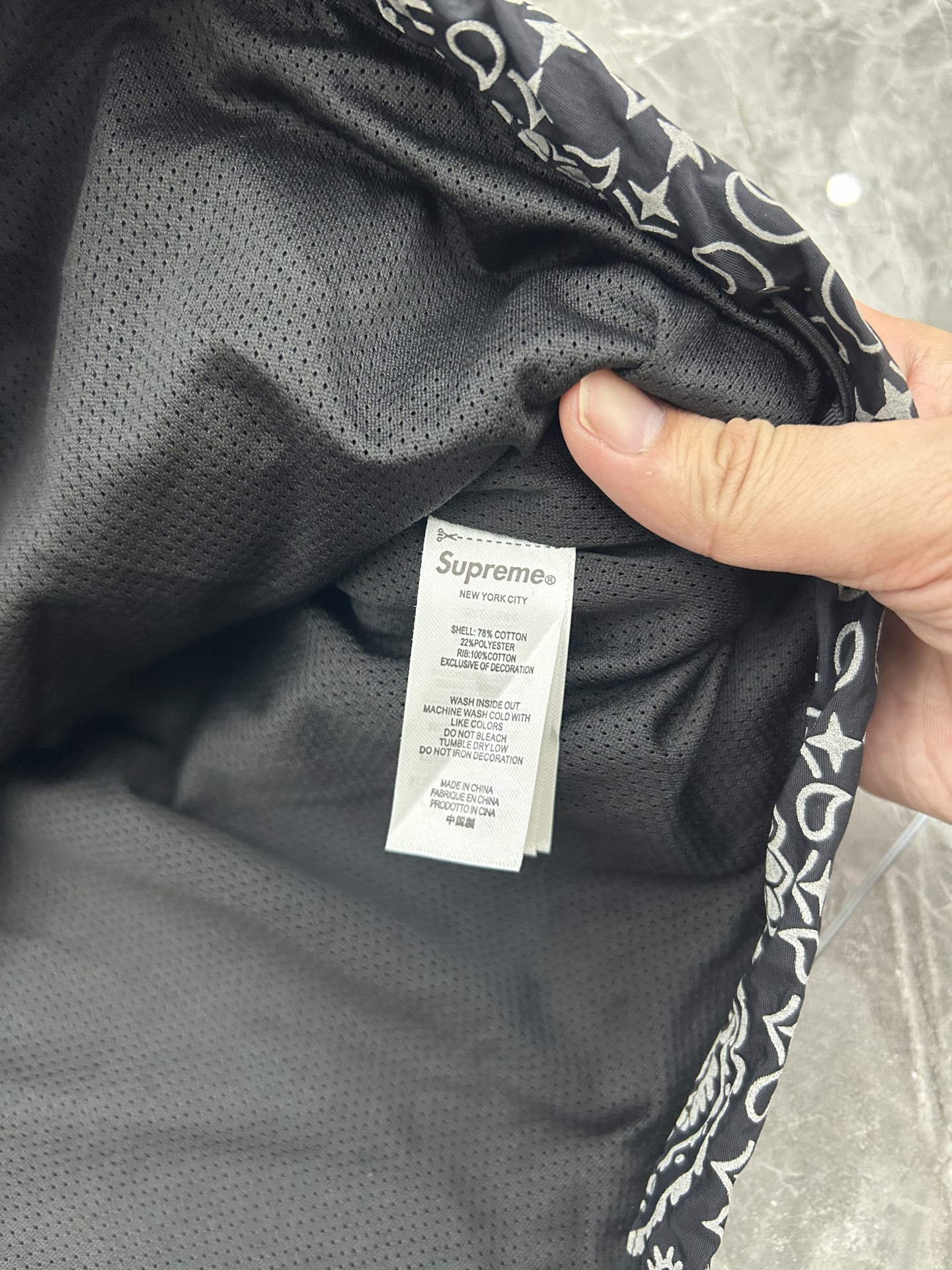 Supreme SS26 Reflective Bandana Anorak 半拉链 连帽卫衣 满印 腰果花 夹克 三色
