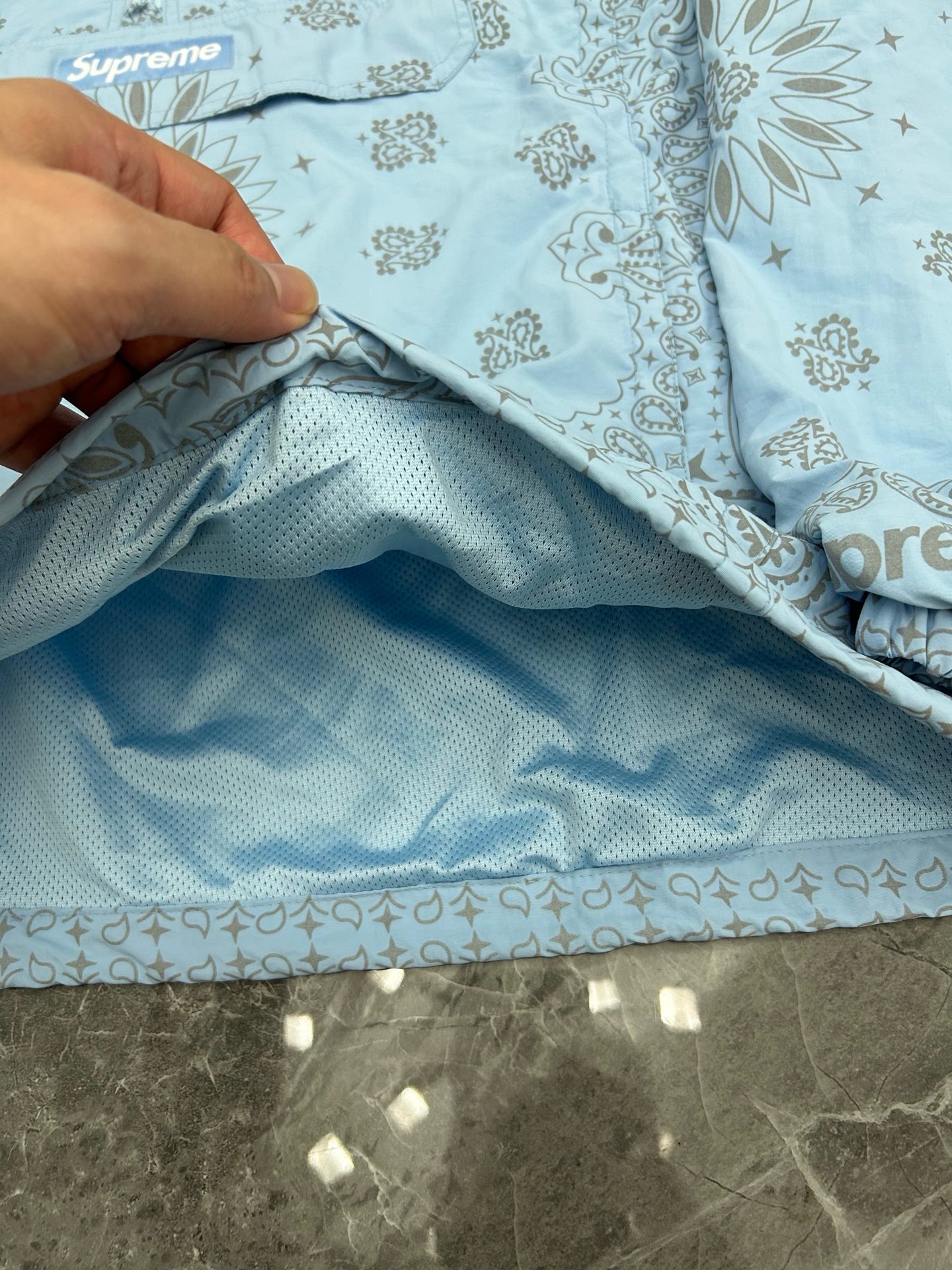Supreme SS26 Reflective Bandana Anorak 半拉链 连帽卫衣 满印 腰果花 夹克 三色