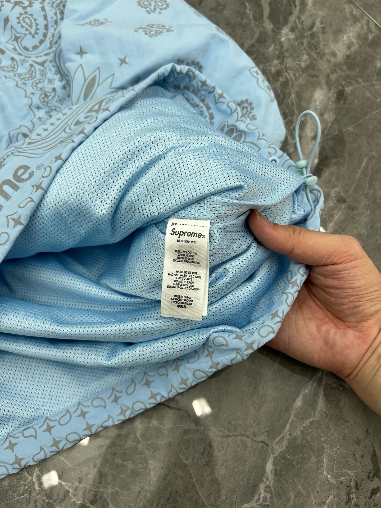 Supreme SS26 Reflective Bandana Anorak 半拉链 连帽卫衣 满印 腰果花 夹克 三色
