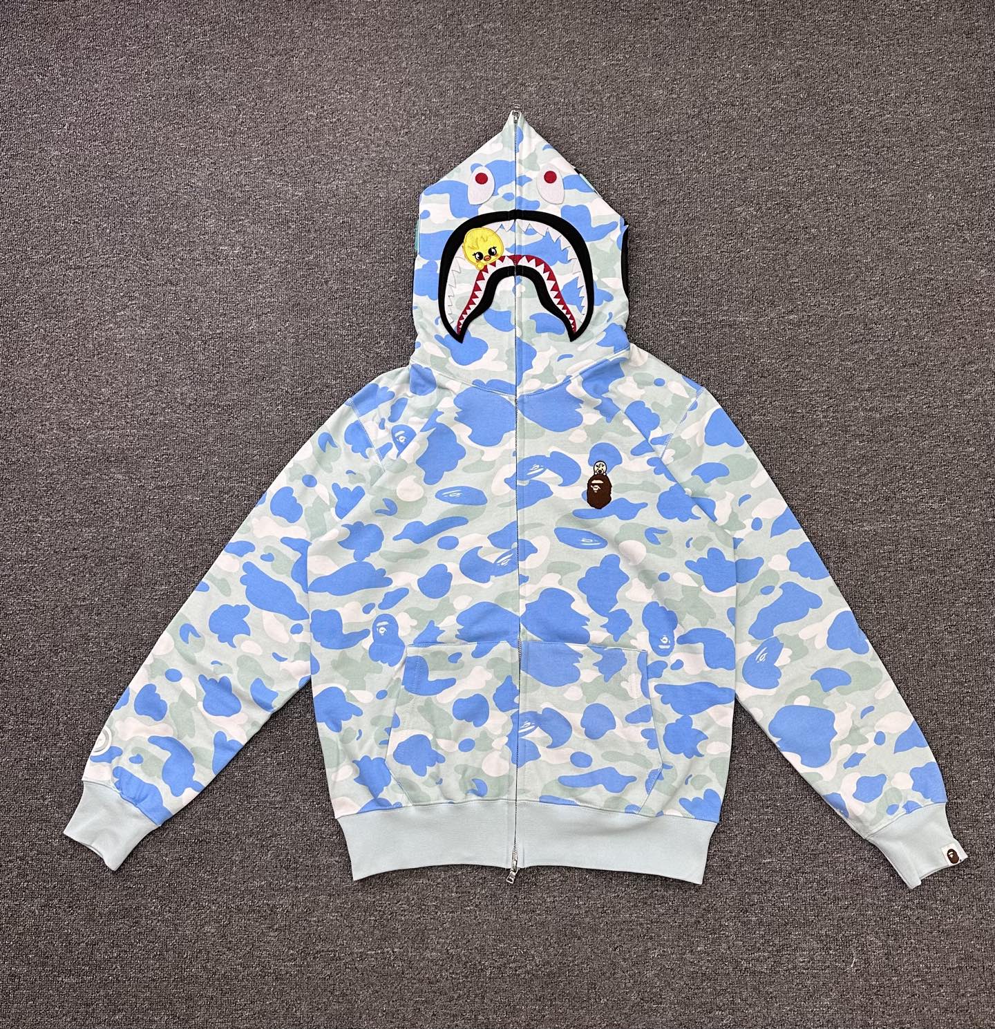 A BATHING APE BAPE Stray Kids 雪貂猿人 迷彩拉链外套 男女同款 B0-1L73-115-921