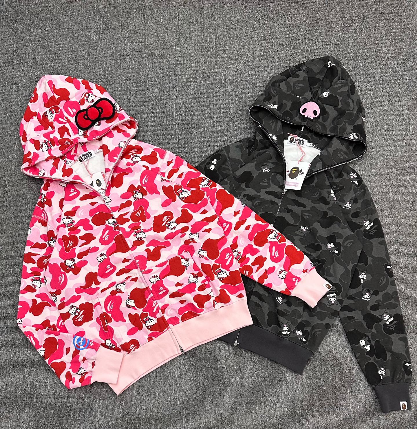 A BATHING APE BAPE  Sanrio/三丽鸥联名款SS26库洛米  迷彩拉链外套  男女同款 1M23-215-902