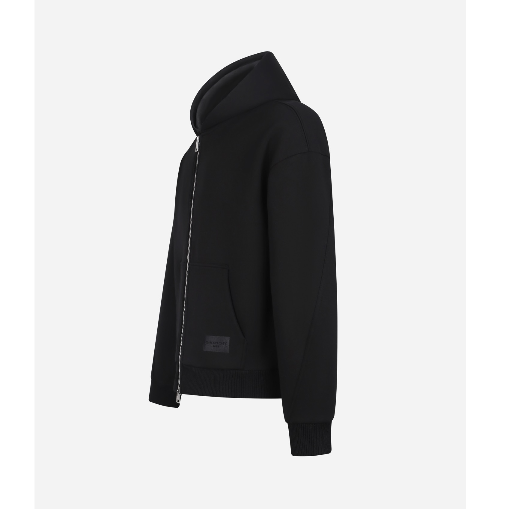 Givenchy 纪梵希 刺绣标识高定缝线拉链连帽卫衣 外套 夹克 连帽衫 长袖 秋冬款 黑色 B5