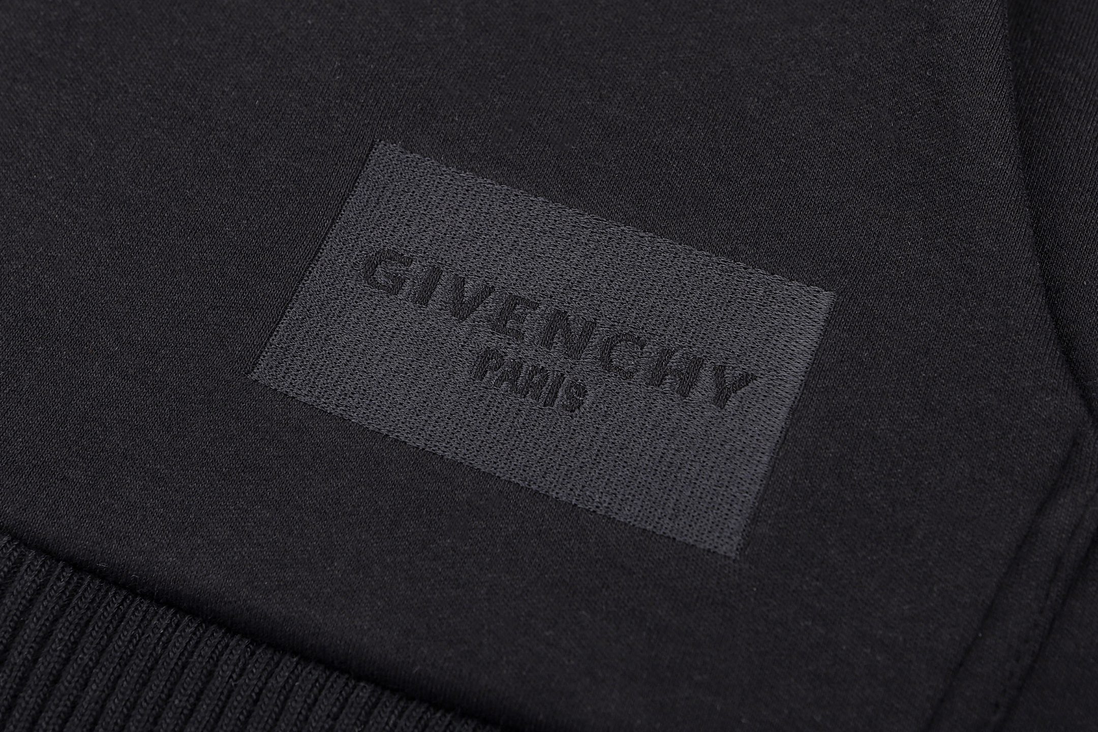Givenchy 纪梵希 刺绣标识高定缝线拉链连帽卫衣 外套 夹克 连帽衫 长袖 秋冬款 黑色 B5