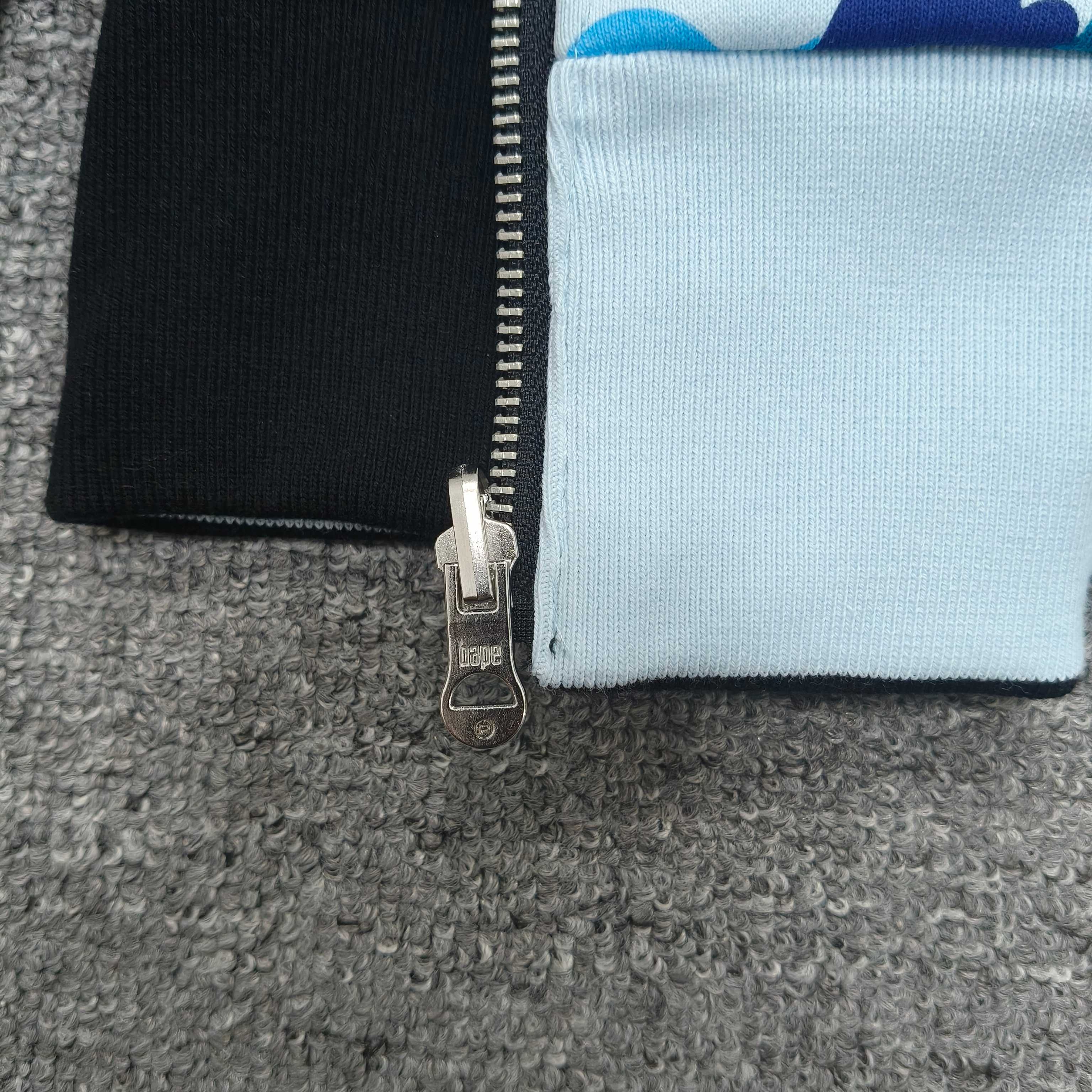A BATHING APE BAPE   FW25 双面穿   鲨鱼拉链外套  男女同款 内外鸳鸯 黑蓝