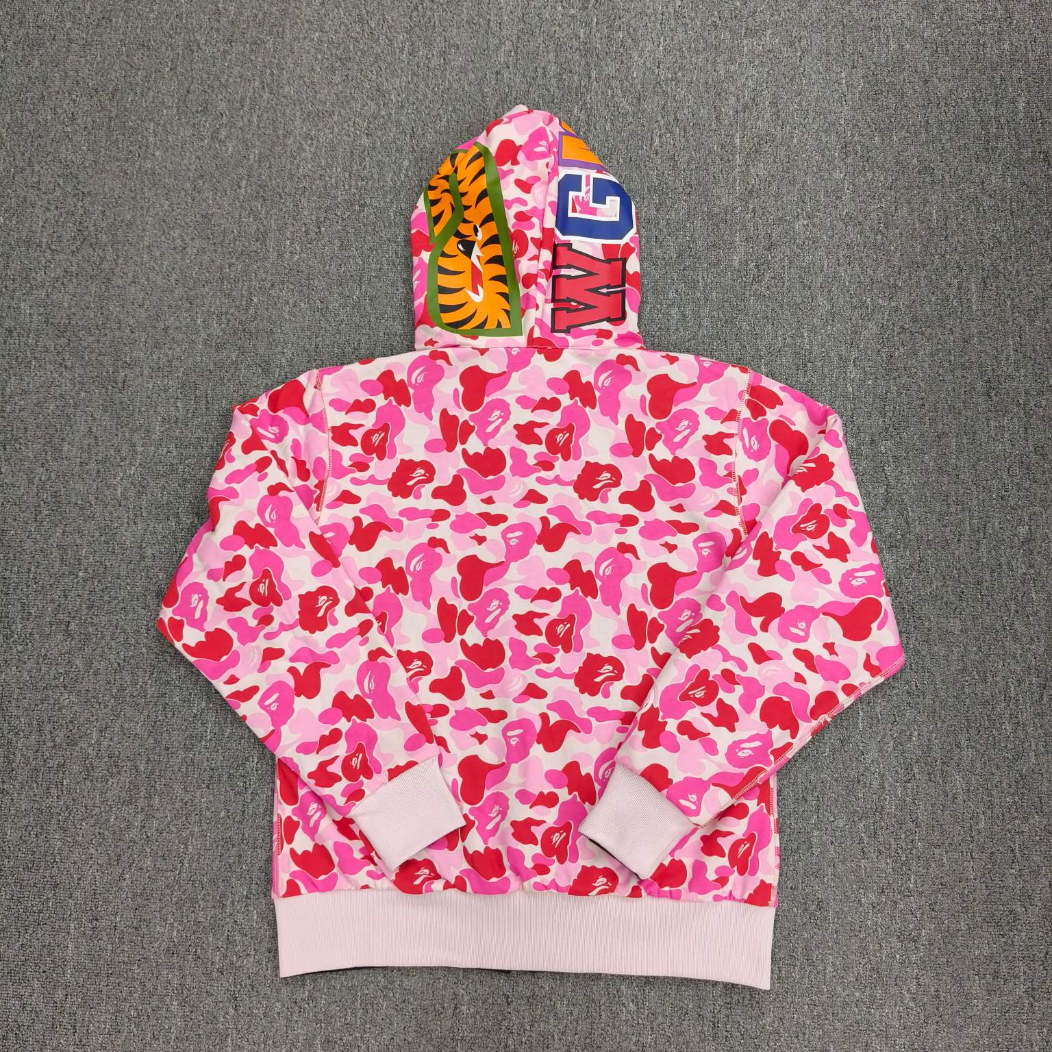 A BATHING APE BAPE   FW25 双面穿   鲨鱼拉链外套  男女同款 内外鸳鸯 黑粉