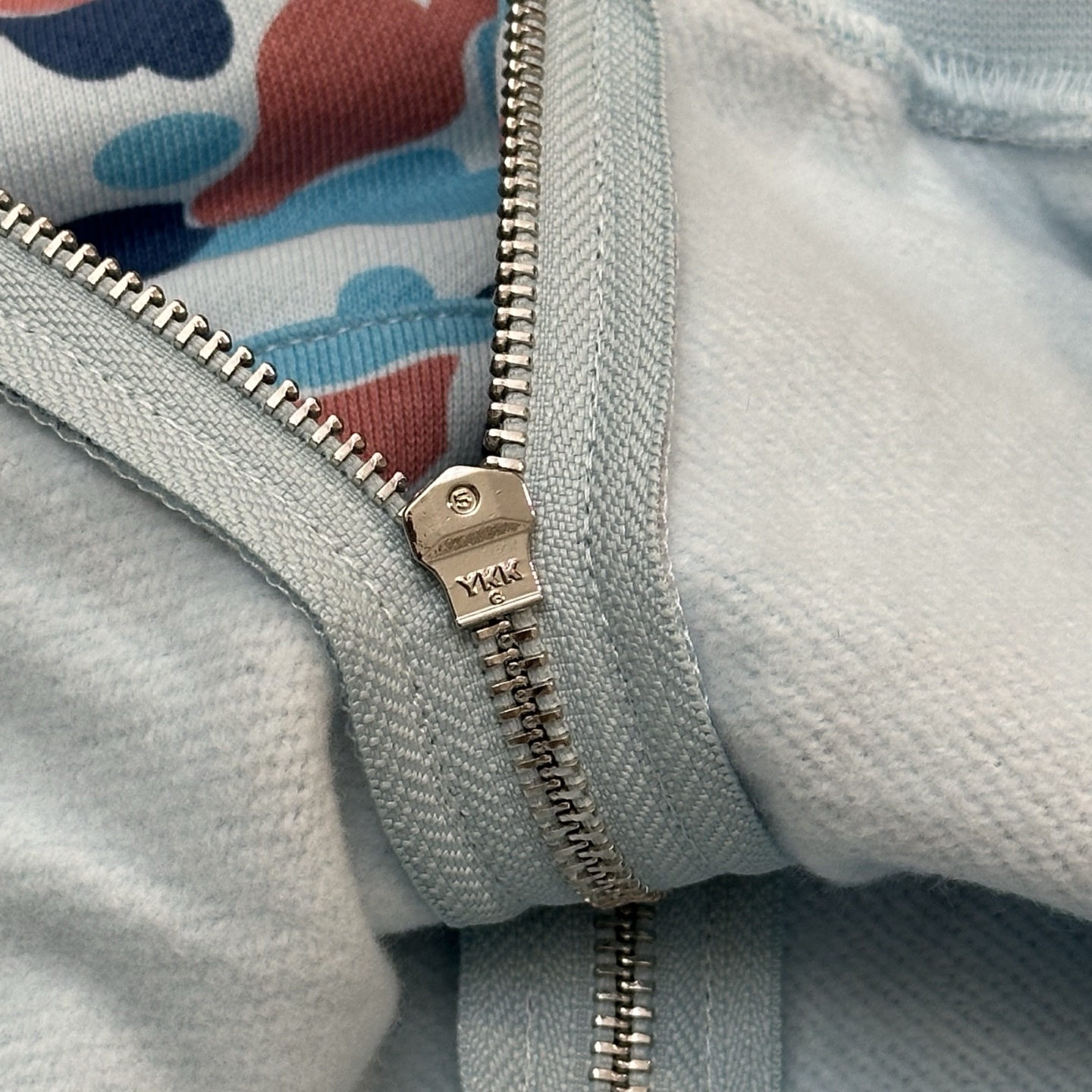 A BATHING APE BAPE  PACK系列 FW24  鲨鱼拉链外套  男女同款 迷彩蓝色