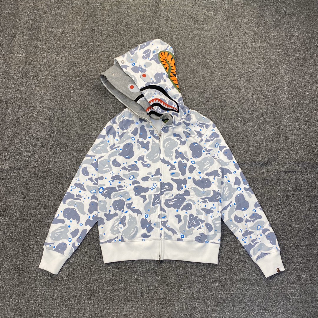 A BATHING APE BAPE  双帽 星空 迷彩拉链外套  男女同款 1G20-115-004