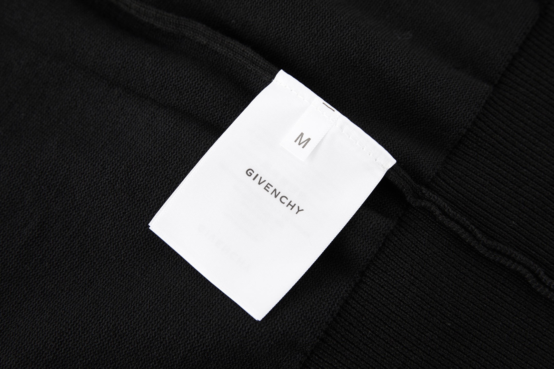 Givenchy 纪梵希 字母提花标识V领针织开衫 毛衣 针织衫 长袖 秋冬 黑色 B0
