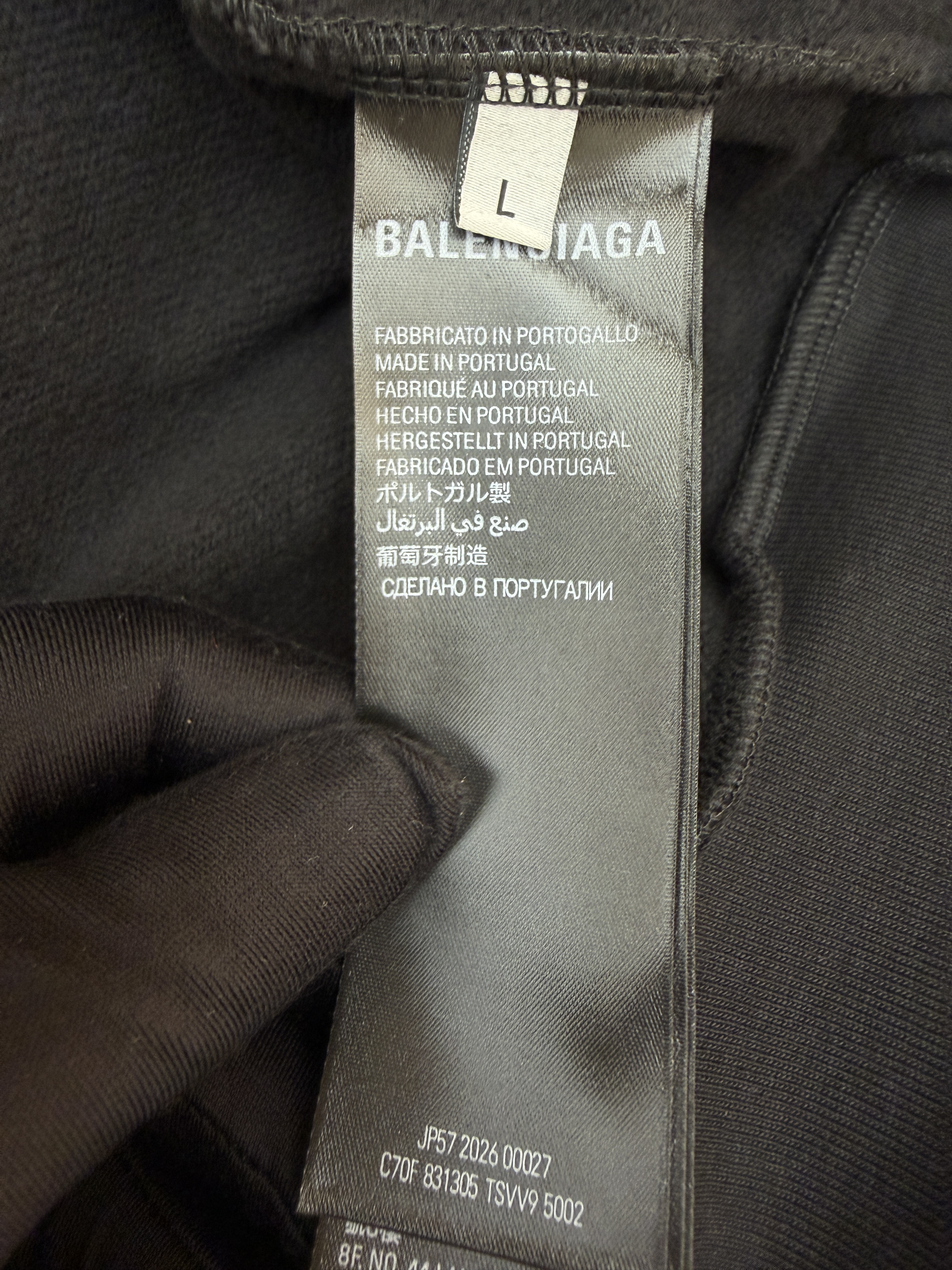 Balenciaga 巴黎世家 Bumper Stickers连帽卫衣 外套 连帽衫 长袖 秋冬 黑色 B0