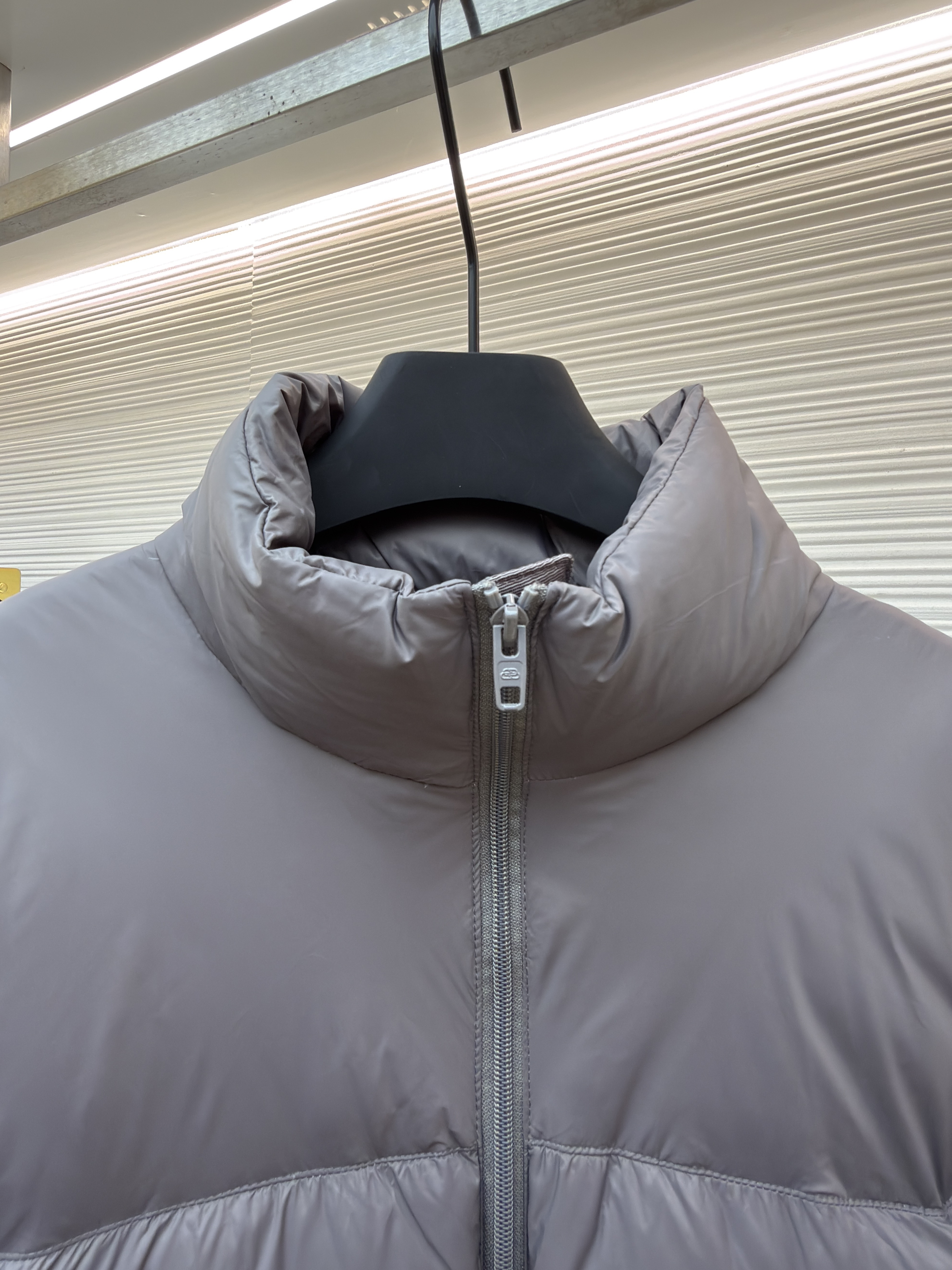 Balenciaga 巴黎世家 徽标logo拉链立领羽绒服 外套 夹克 保暖 长袖 黑色 灰色 C5