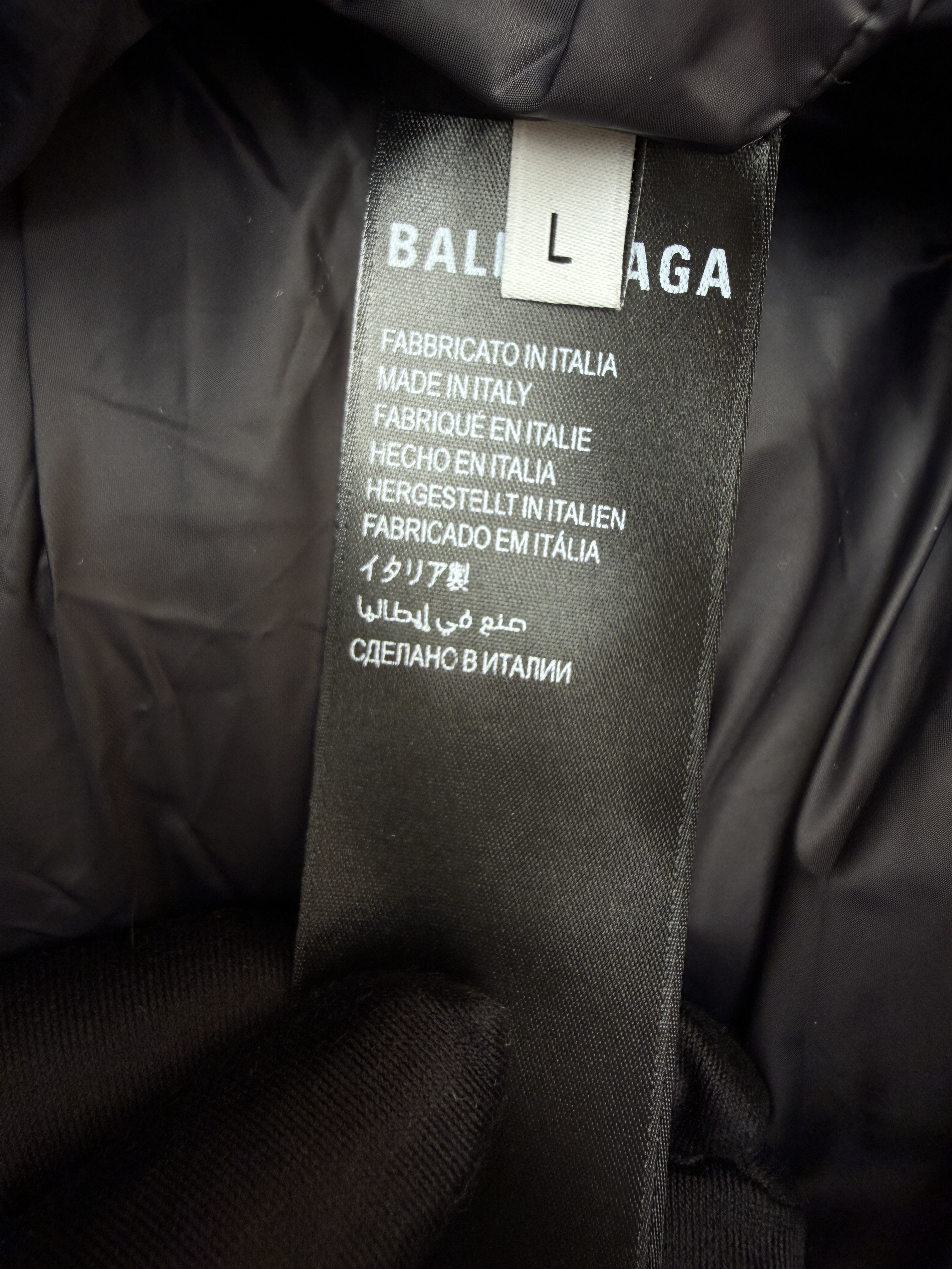 Balenciaga 巴黎世家 徽标logo拉链立领羽绒服 外套 夹克 保暖 长袖 黑色 灰色 C5