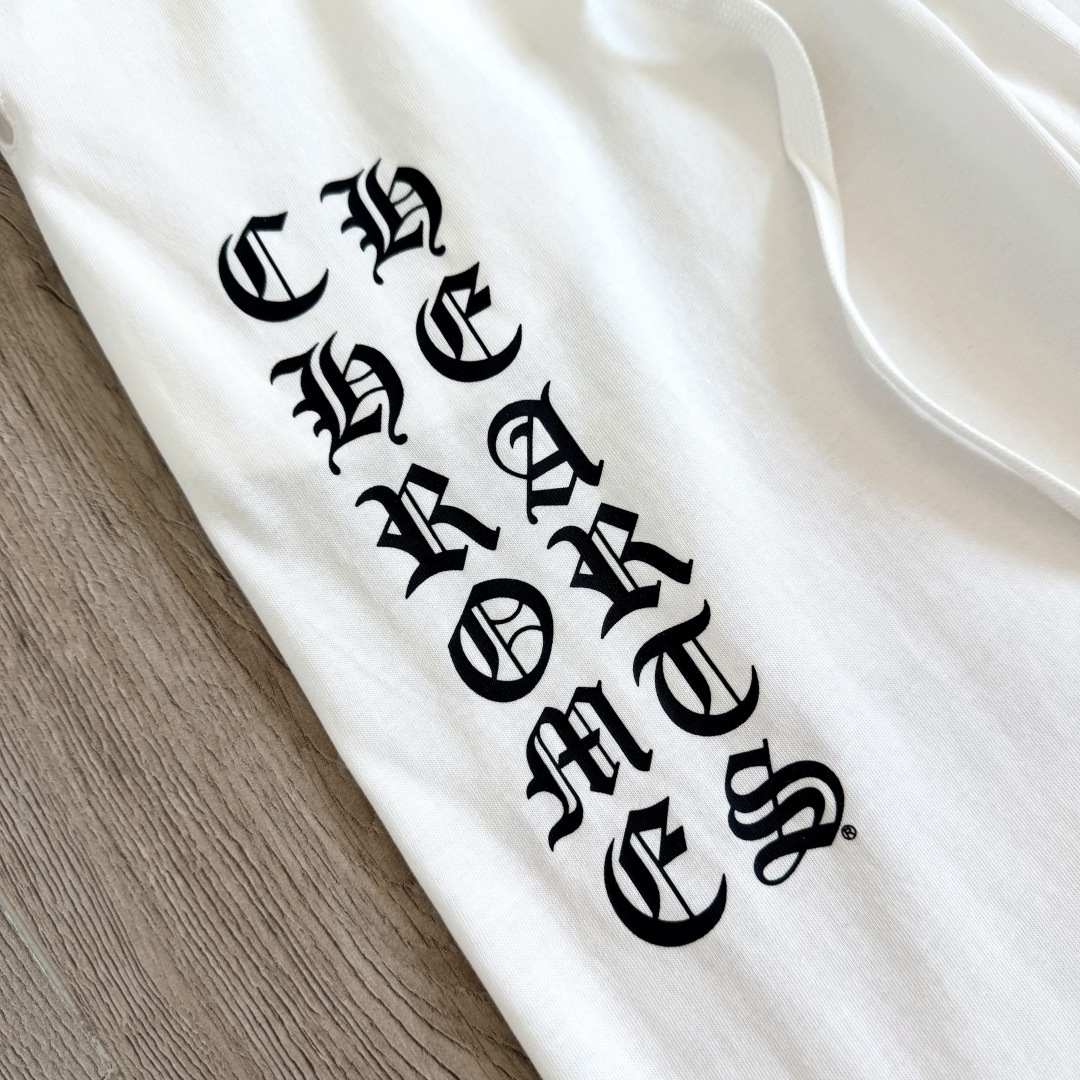 925 Chrome Hearts 克罗心 Deadly doll 黑色涂鸦漫画裤 卫裤 运动裤 休闲裤 长裤 裤子 白色 黑色 