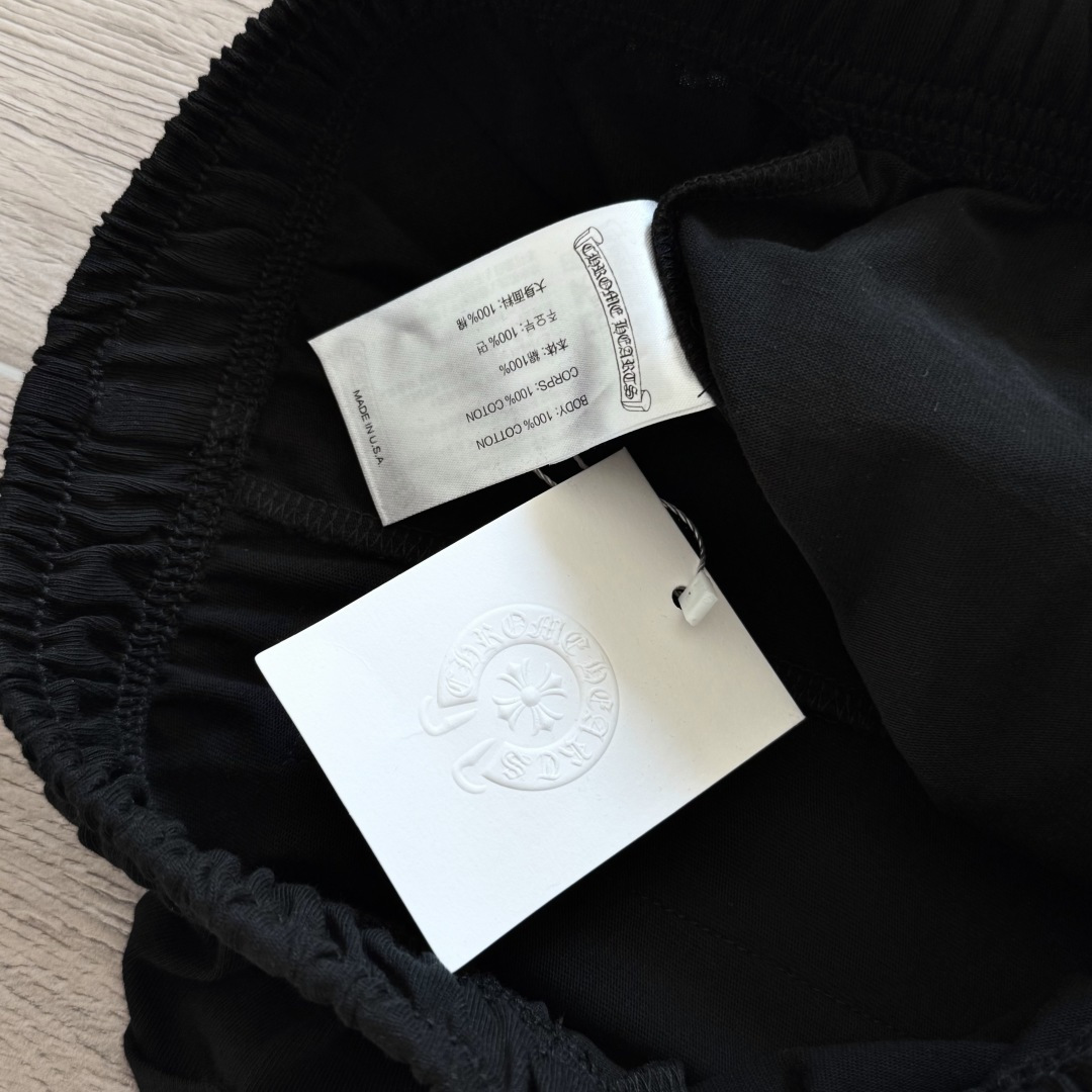 925 Chrome Hearts 克罗心 Deadly doll 黑色涂鸦漫画裤 卫裤 运动裤 休闲裤 长裤 裤子 白色 黑色 