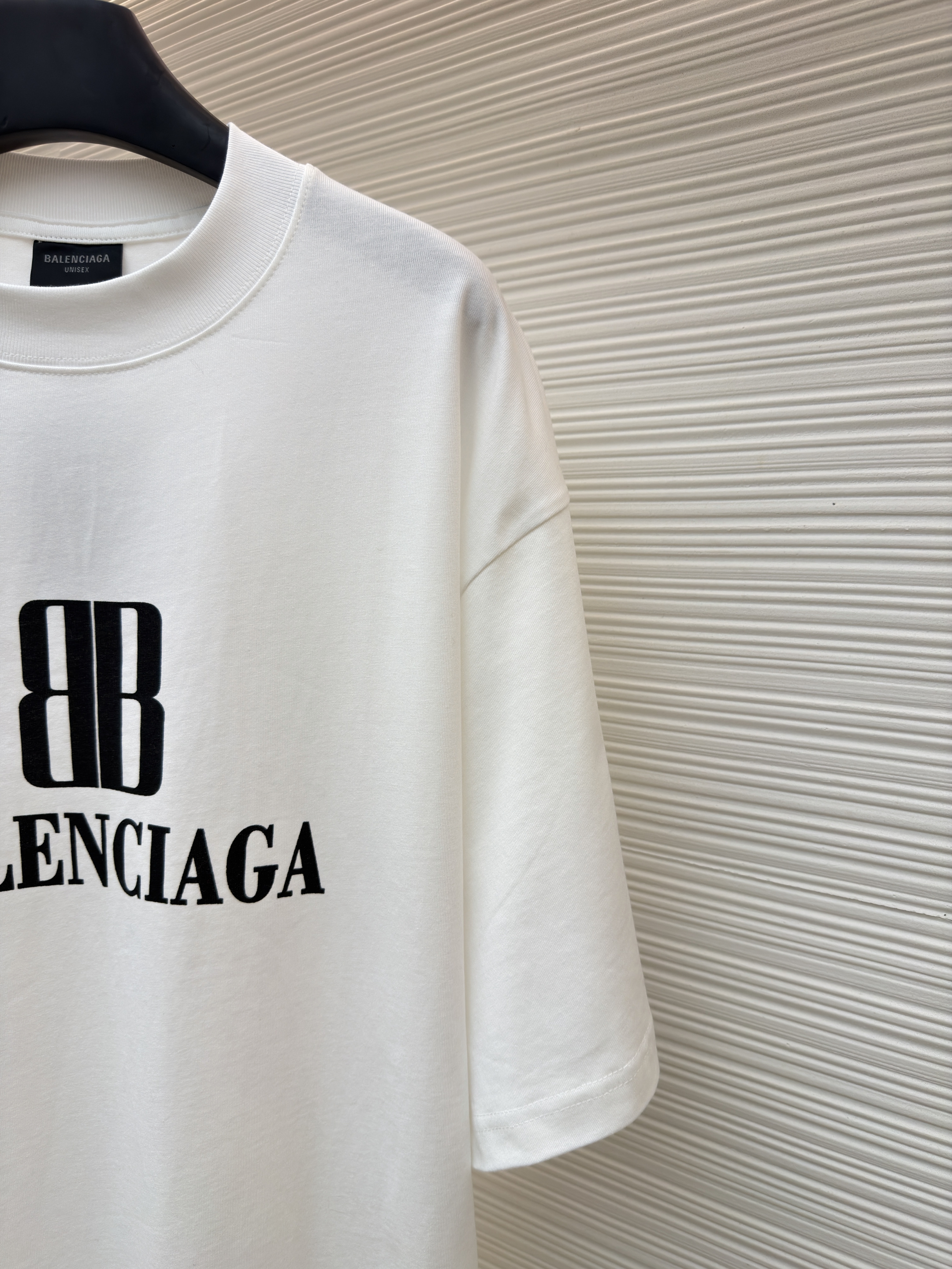 Balenciaga 巴黎世家 BB印花圆领短袖 T恤 圆领 夏季 白色 黑色 酒红色 A0