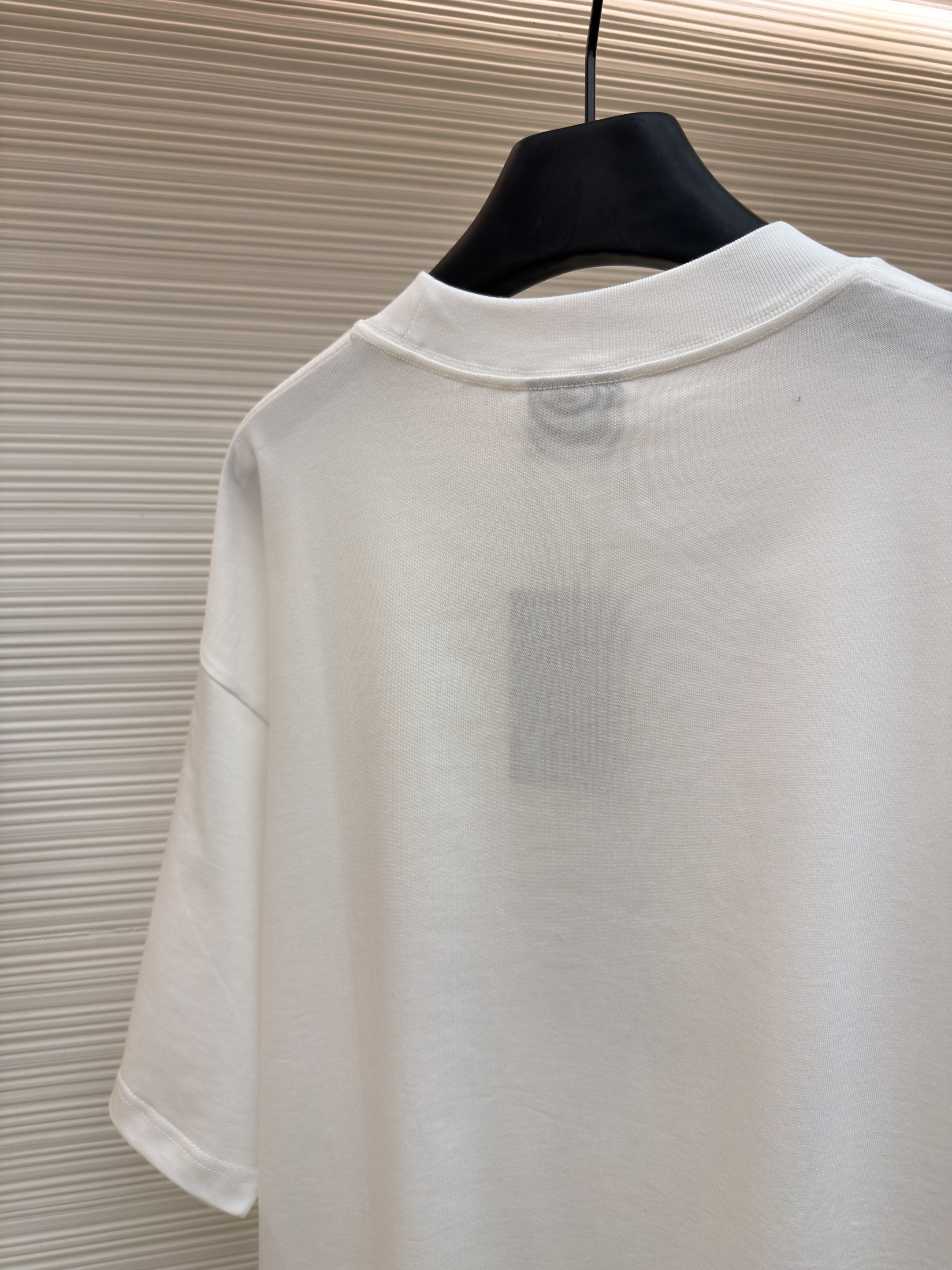 Balenciaga 巴黎世家 BB印花圆领短袖 T恤 圆领 夏季 白色 黑色 酒红色 A0