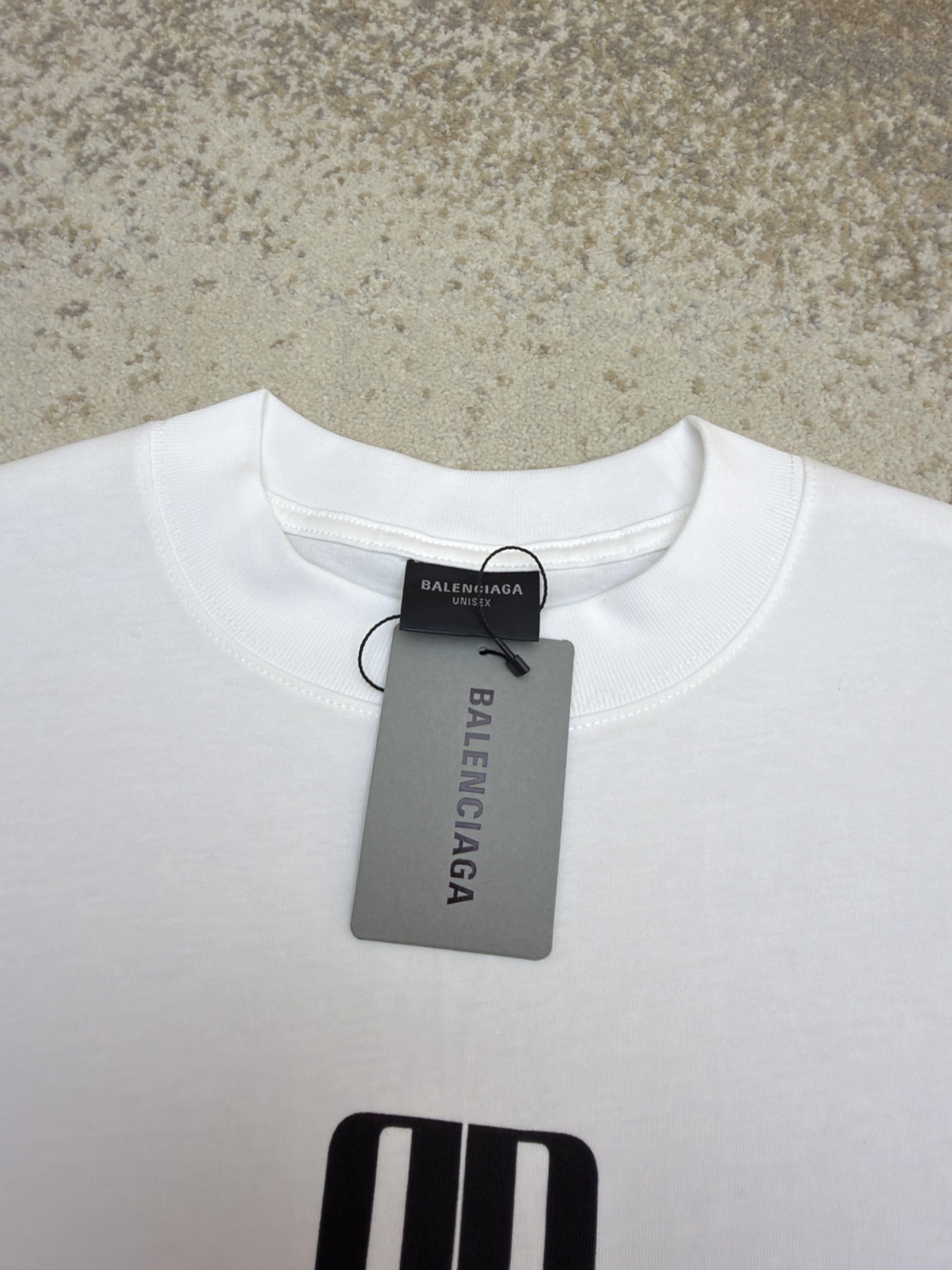 Balenciaga 巴黎世家 BB印花圆领短袖 T恤 圆领 夏季 白色 黑色 酒红色 A0