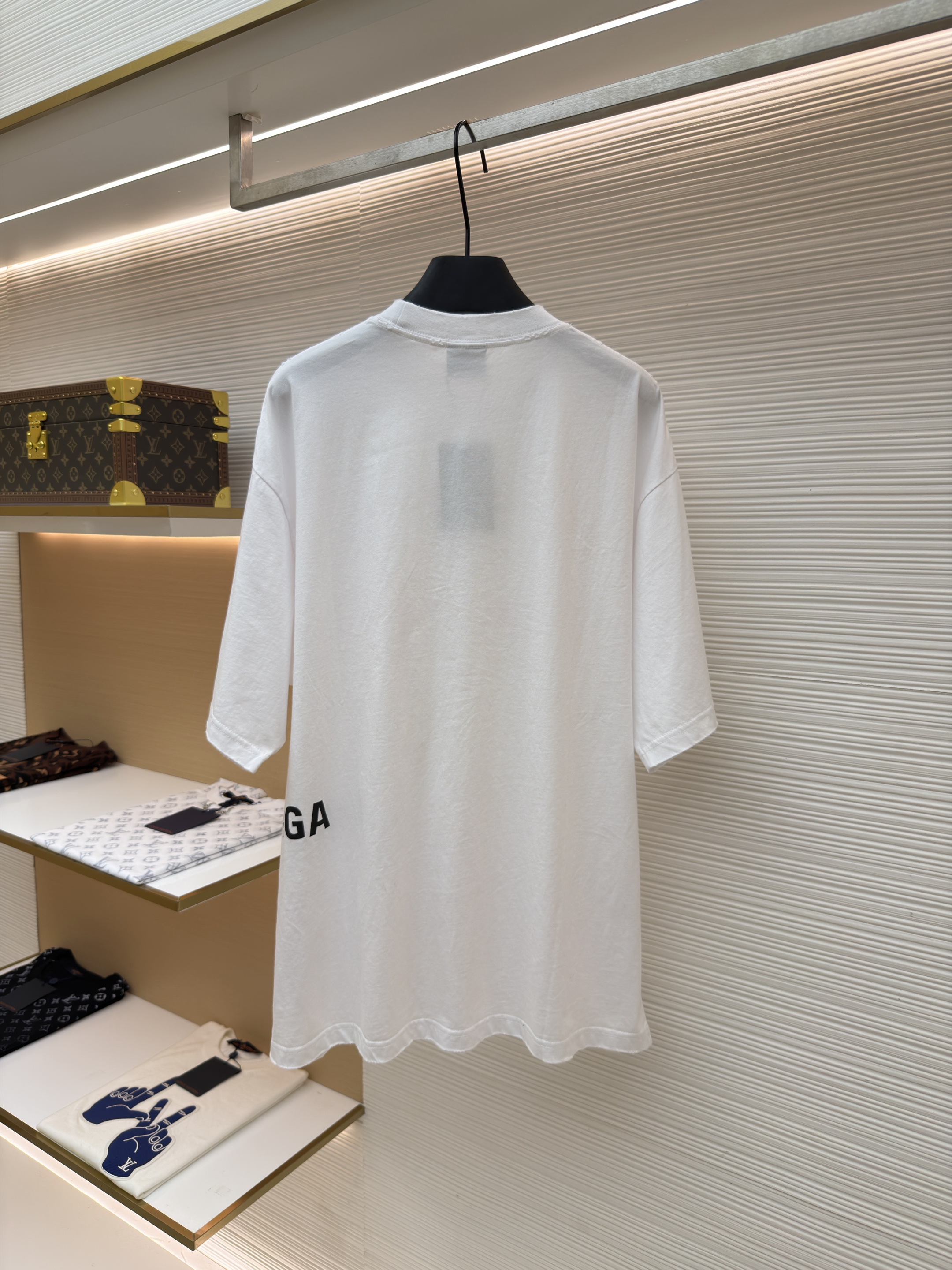Balenciaga 巴黎世家 七夕箭头印花圆领短袖 T恤 圆领 夏季 白色 黑色 A0 