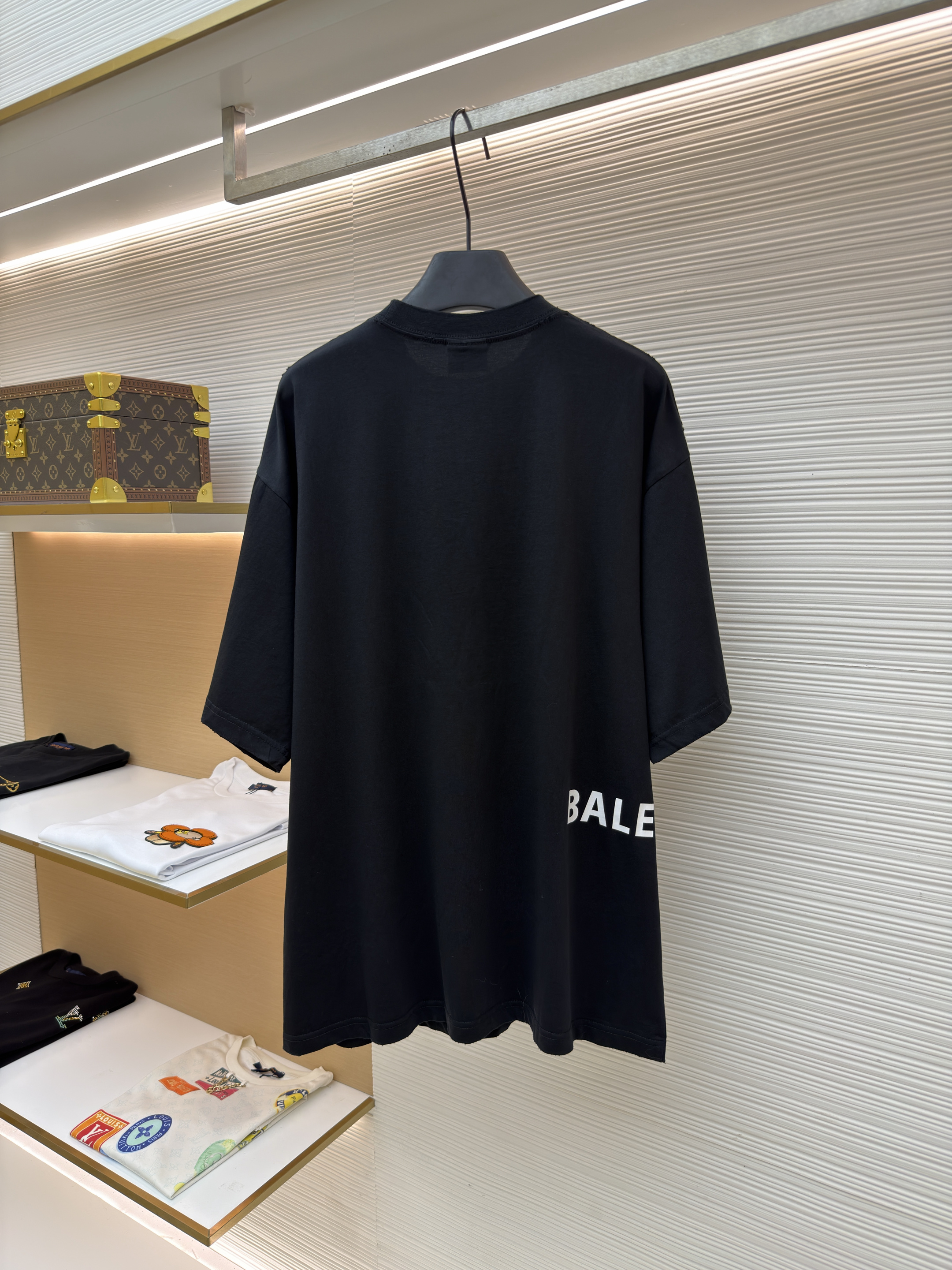 Balenciaga 巴黎世家 七夕箭头印花圆领短袖 T恤 圆领 夏季 白色 黑色 A0 