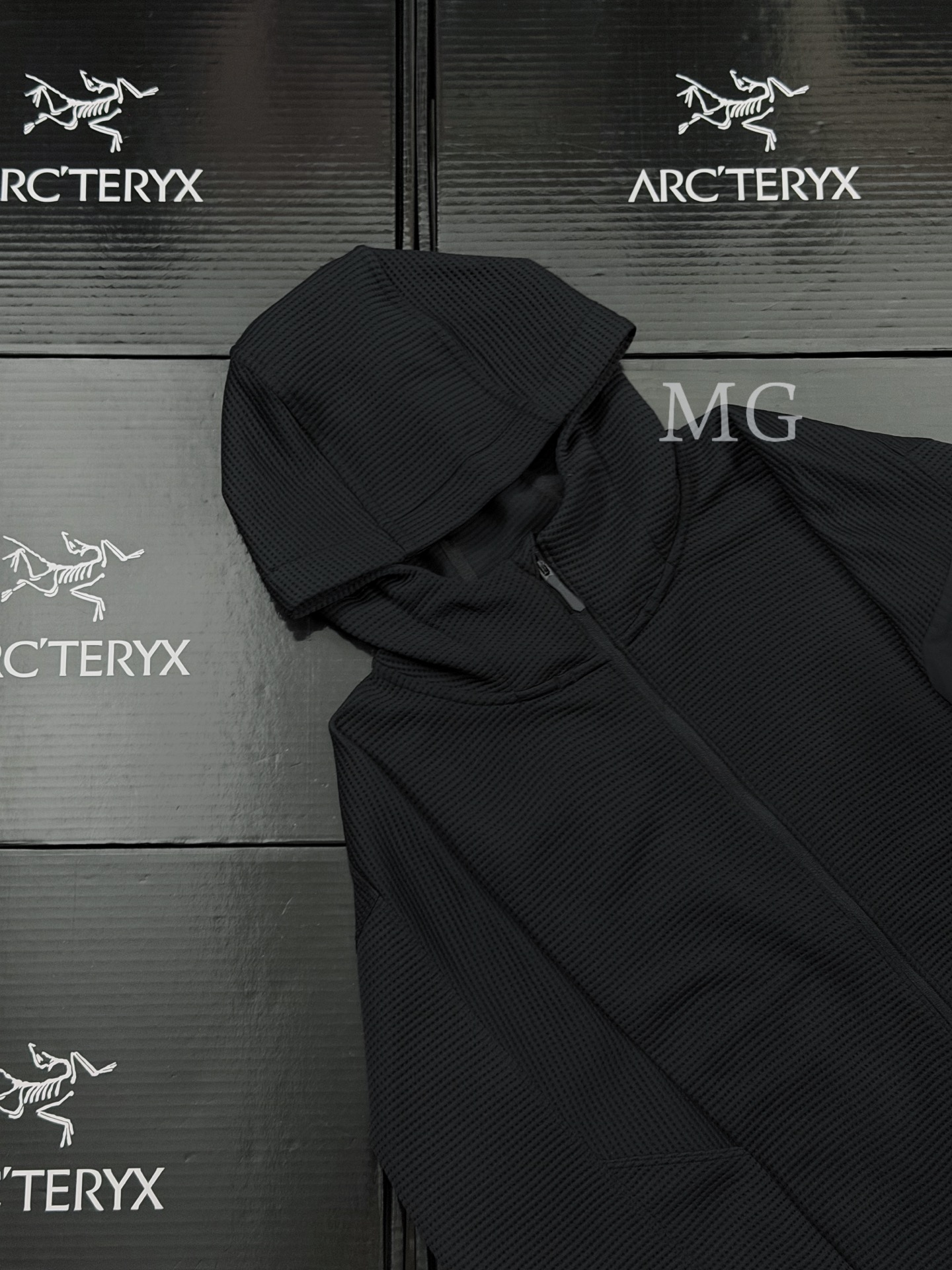 C13 台州 Arcteryx 始祖鸟 OLERA FULL ZIP HOODY 华夫格 拉链连帽 保暖 透气夹克 X000009918