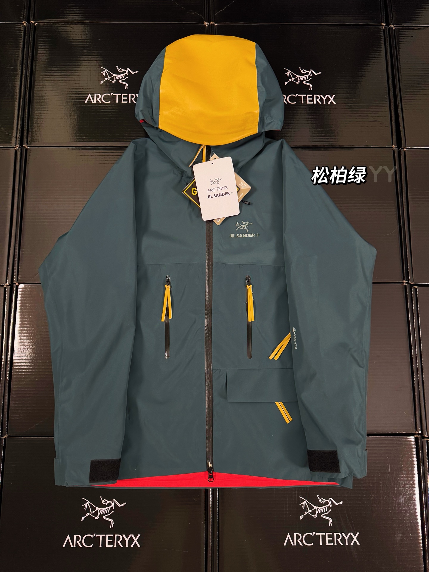 G70 台州 Arcteryx 始祖鸟 JILSANDER联名款  Gore-Tex  防风防水 夹克 长袖  滑雪服 男款 绿色B5- 28806