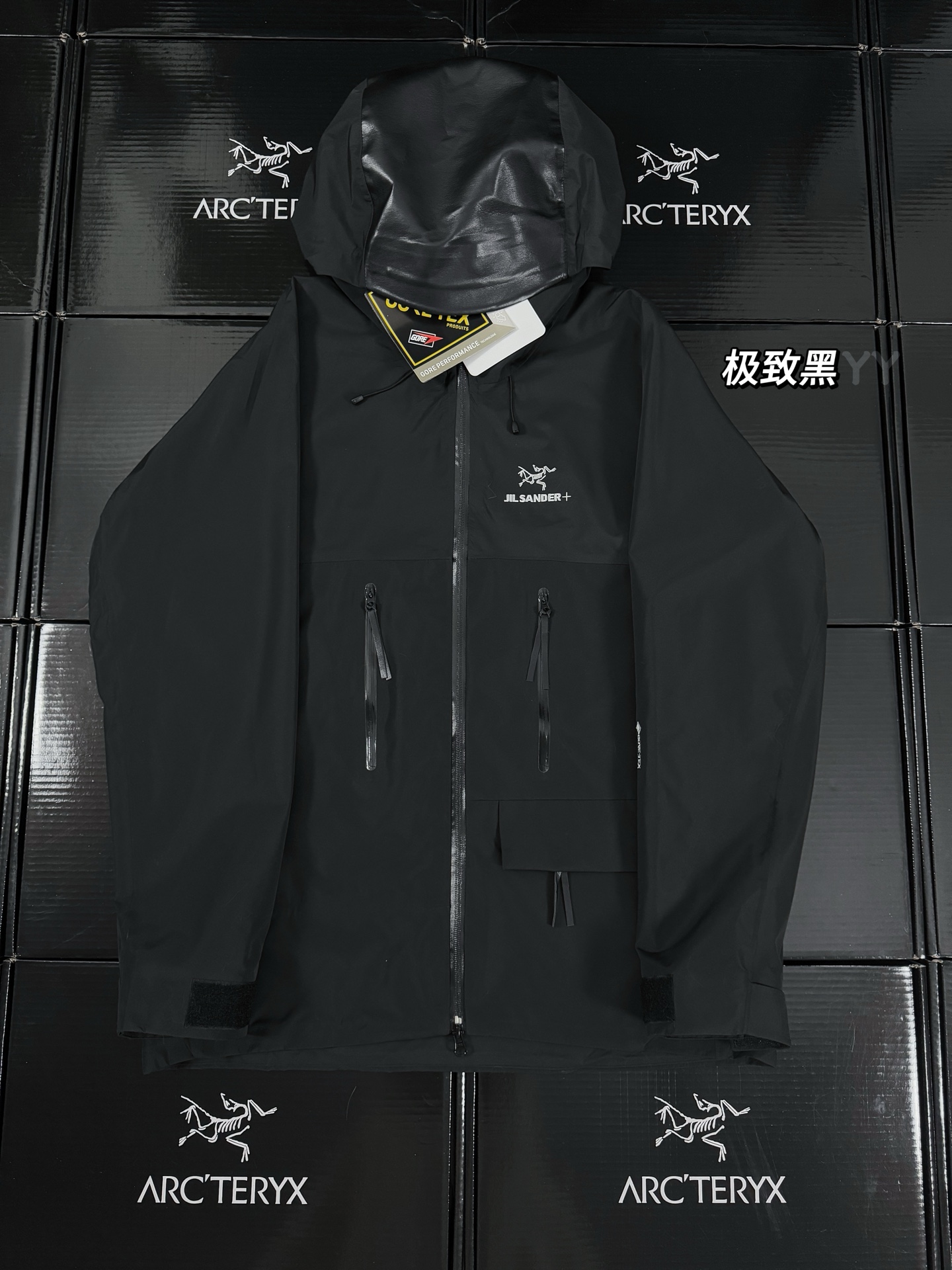 G84 台州 Arcteryx 始祖鸟 JILSANDER联名款  Gore-Tex  防风防水 夹克 长袖  滑雪服 男款 黑色B5-X000005290 28806