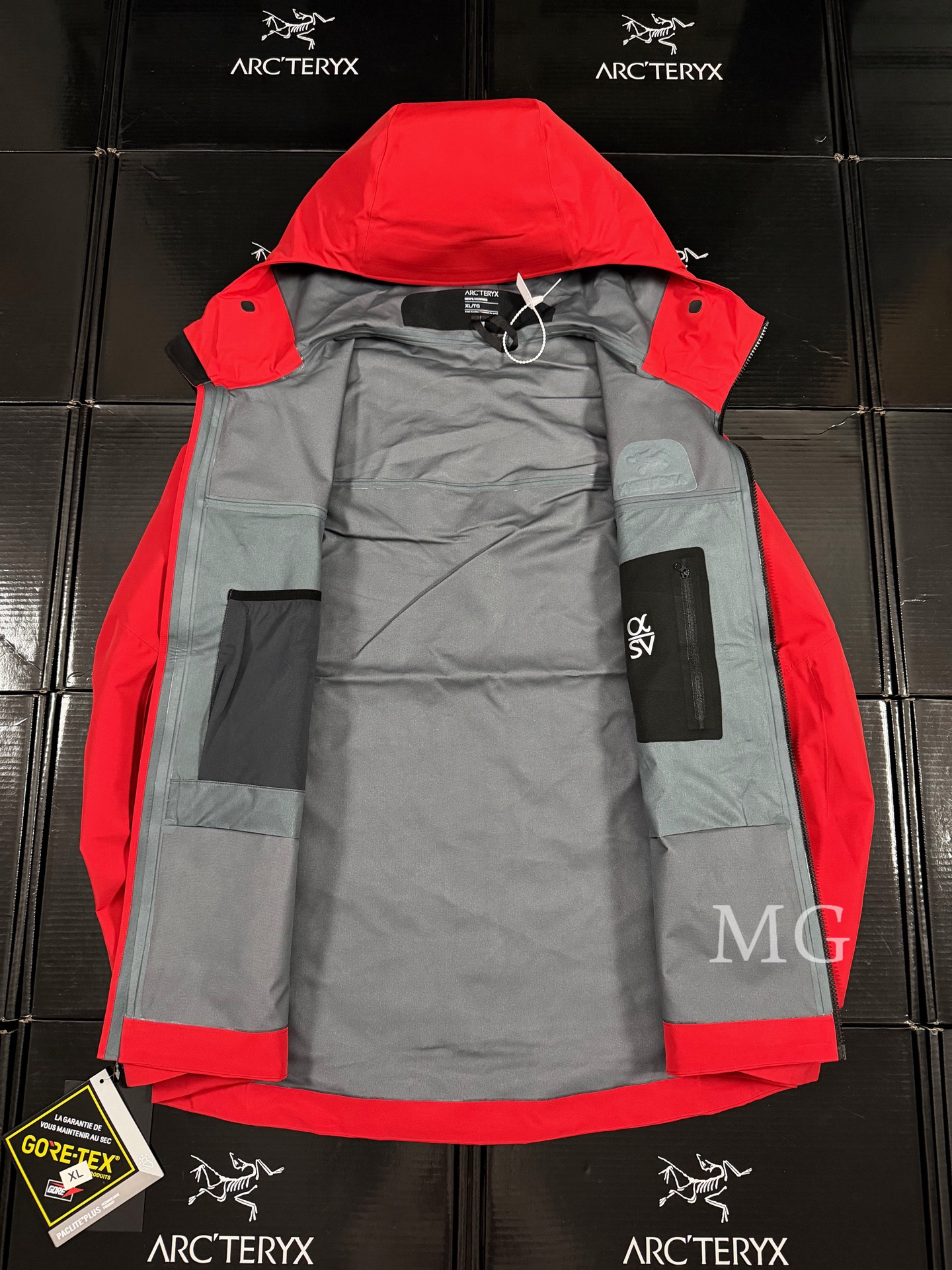 G13 台州 第7代 Arcteryx 始祖鸟 Alpha SV GORE-TEX Pro 冲锋 硬壳 防风防水 夹克 长袖 男款B5 雀跃红 X000007555