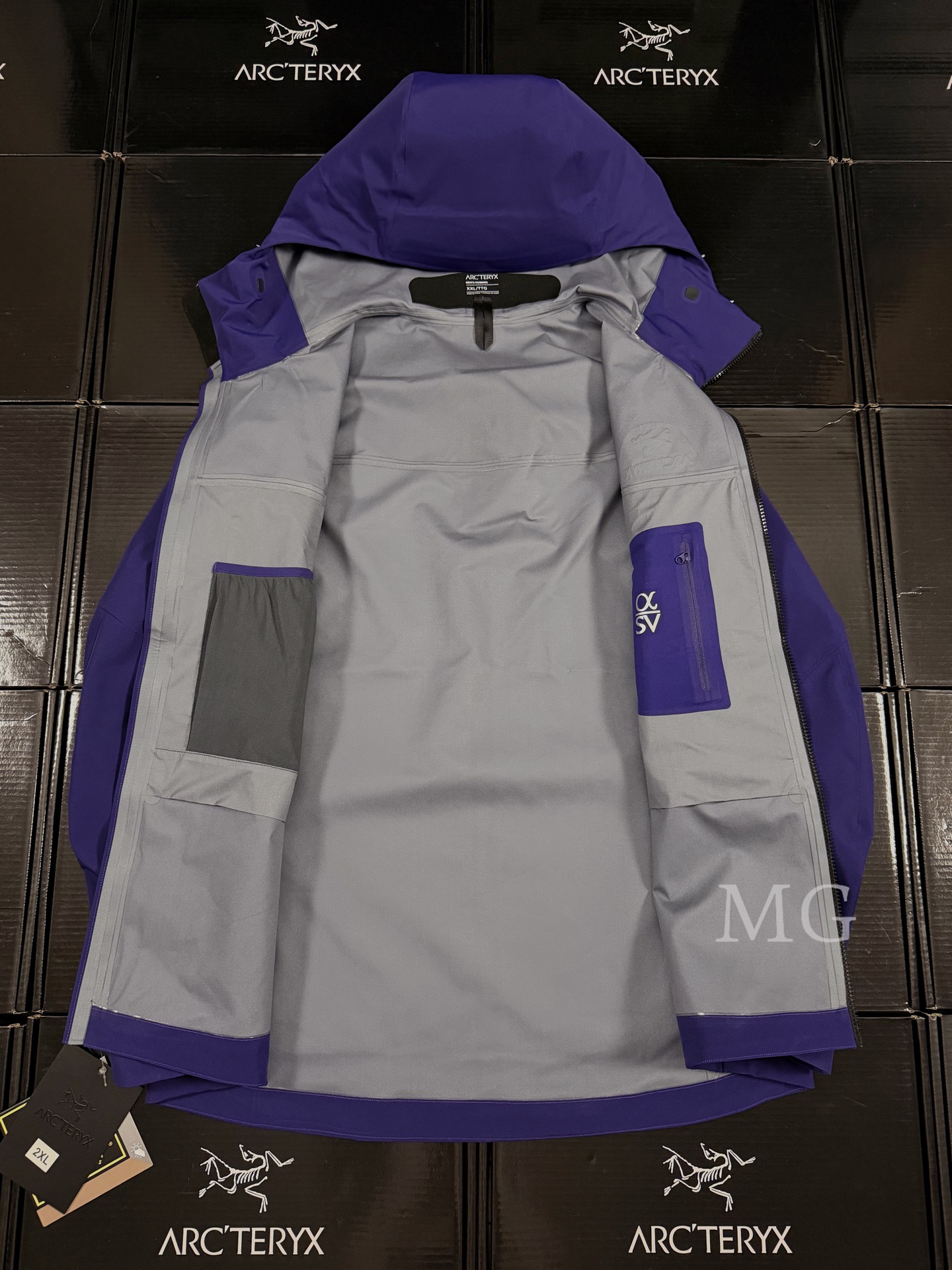 G13 台州 第7代 Arcteryx 始祖鸟 Alpha SV GORE-TEX Pro 冲锋 硬壳 防风防水 夹克 长袖 男款B5 音速紫 X000007555