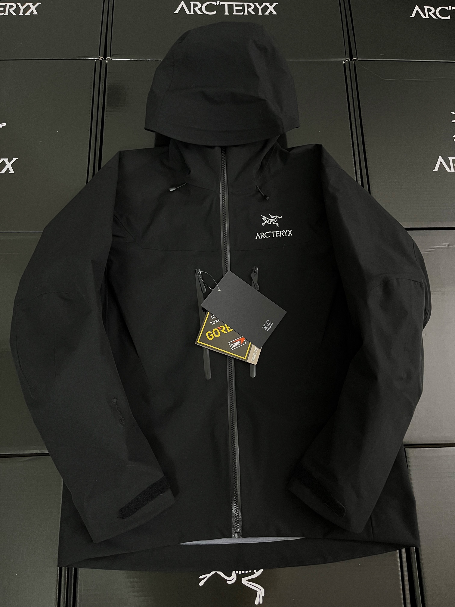 G13 台州 第7代 Arcteryx 始祖鸟 Alpha SV GORE-TEX Pro  冲锋 硬壳 防风防水 夹克 长袖  男款B5 黑金X000007555
