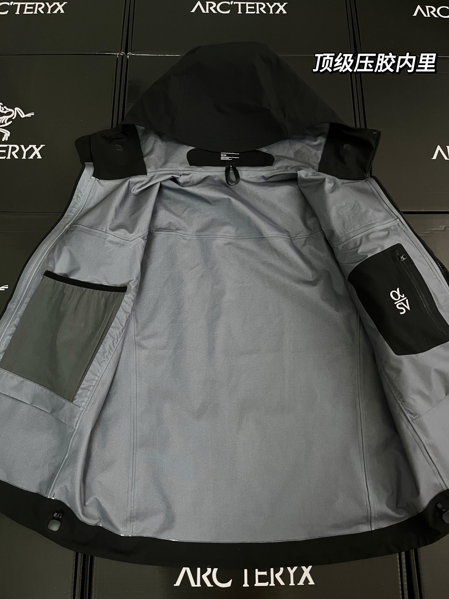 G13 台州 第7代 Arcteryx 始祖鸟 Alpha SV GORE-TEX Pro 冲锋 硬壳 防风防水 夹克 长袖 男款B5 黑金X000007555