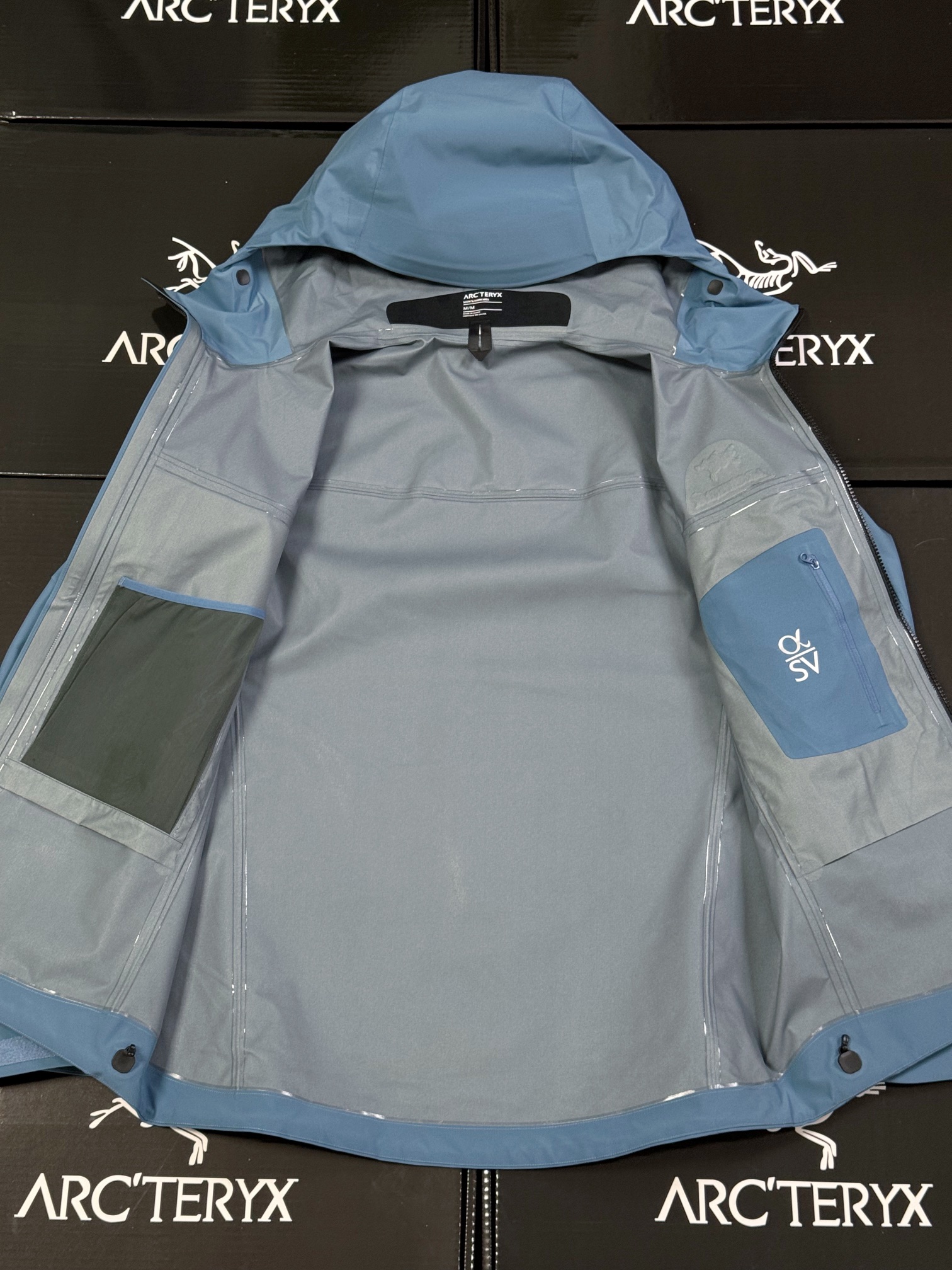 G13 台州 第7代 Arcteryx 始祖鸟 Alpha SV GORE-TEX Pro 冲锋 硬壳 防风防水 夹克 长袖 男款B5 琢石蓝X000007555