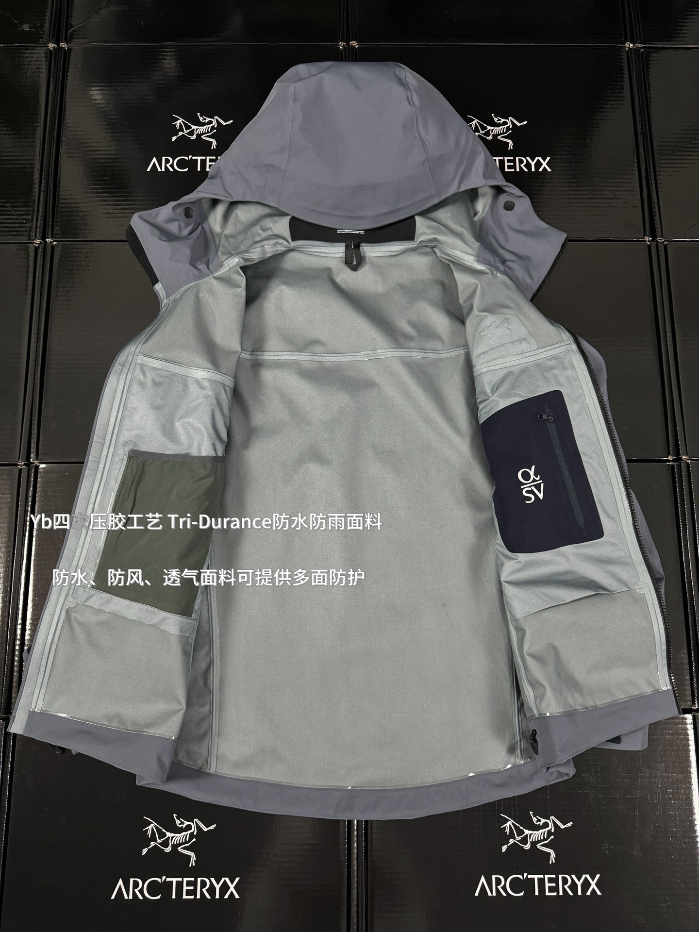 G13 台州 第7代 Arcteryx 始祖鸟 Alpha SV GORE-TEX Pro 冲锋 硬壳 防风防水 夹克 长袖 男款B5 灰色X000007555