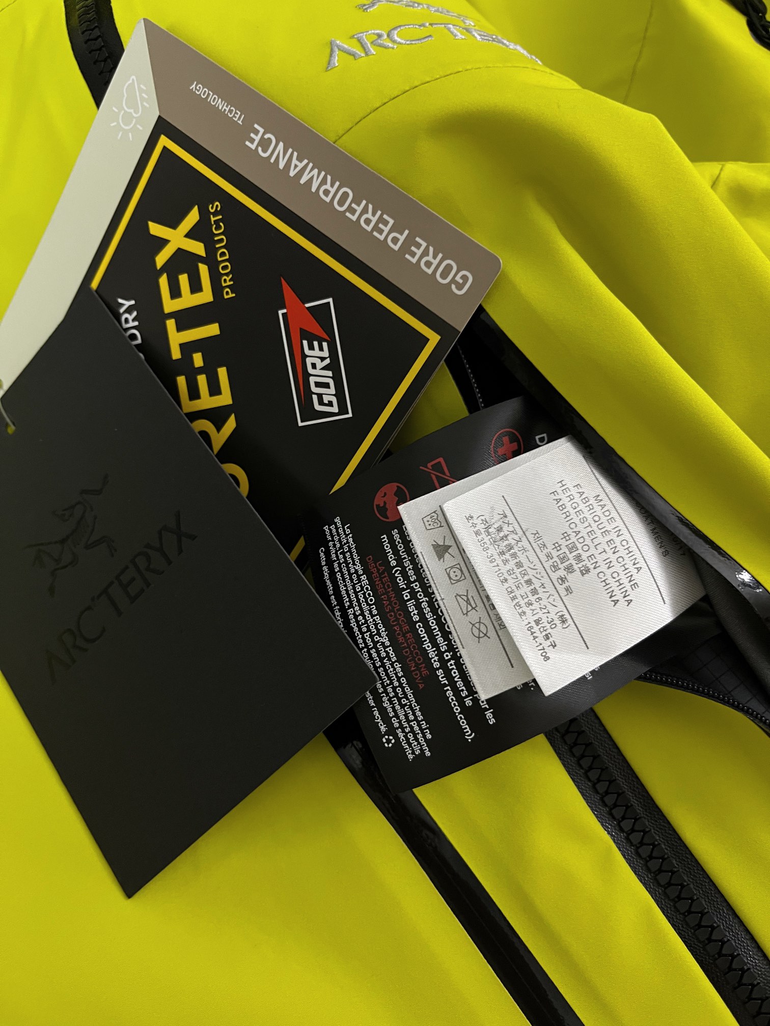 G13 台州 第7代 Arcteryx 始祖鸟 Alpha SV GORE-TEX Pro 冲锋 硬壳 防风防水 夹克 长袖 男款B5 荧光绿X000007555