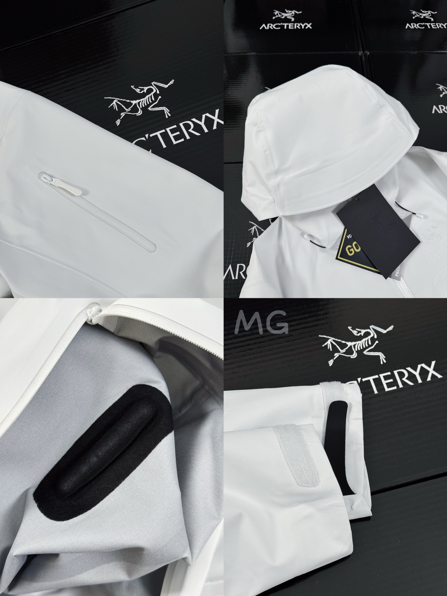 台州 第7代 Arcteryx 始祖鸟 Alpha SV GORE-TEX Pro 冲锋 硬壳 防风防水 夹克 长袖 男款B5 白色X000007555
