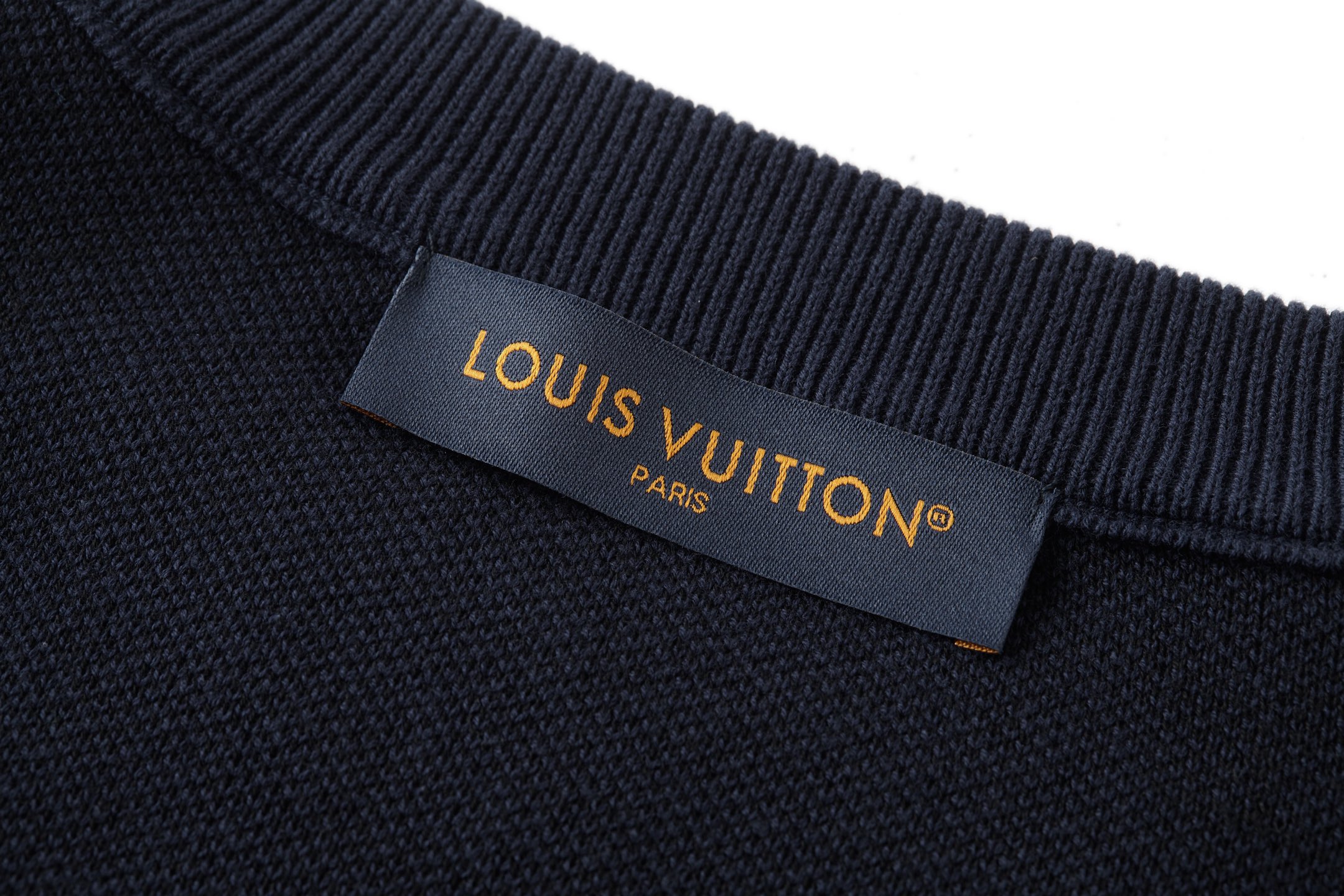 LOUIS VUITTON 路易威登 动物刺绣提花毛衣 针织衫 长袖 外套 蓝色 B0 1AJBUH