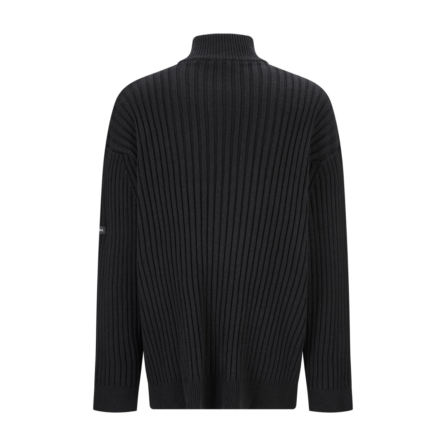 Balenciaga 巴黎世家 半拉链毛衣 外套 长袖 黑色 B0 852887T34141001