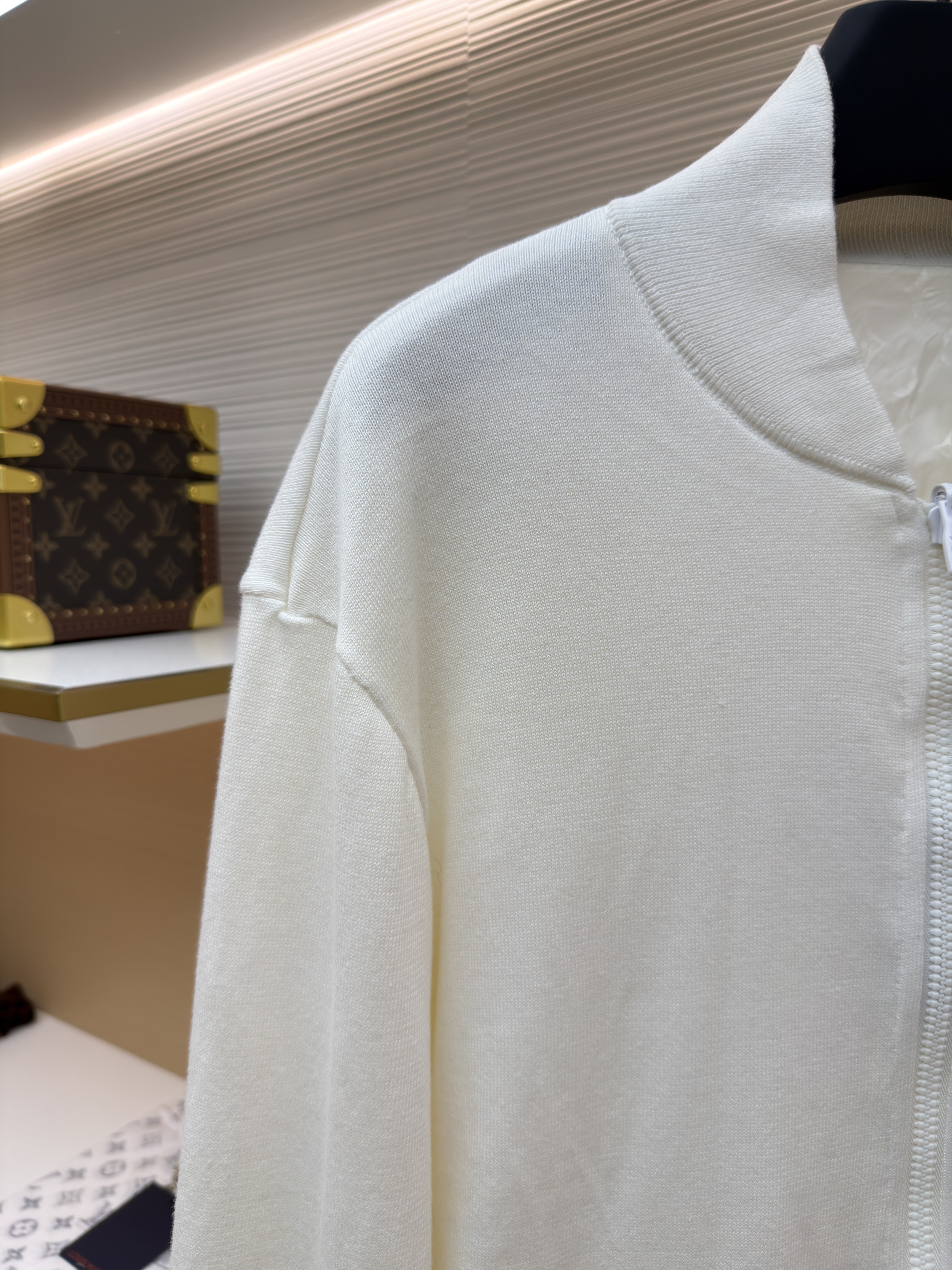 LOUIS VUITTON 路易威登 双面两穿拉链外套 夹克 长袖 白色 黑色 C0