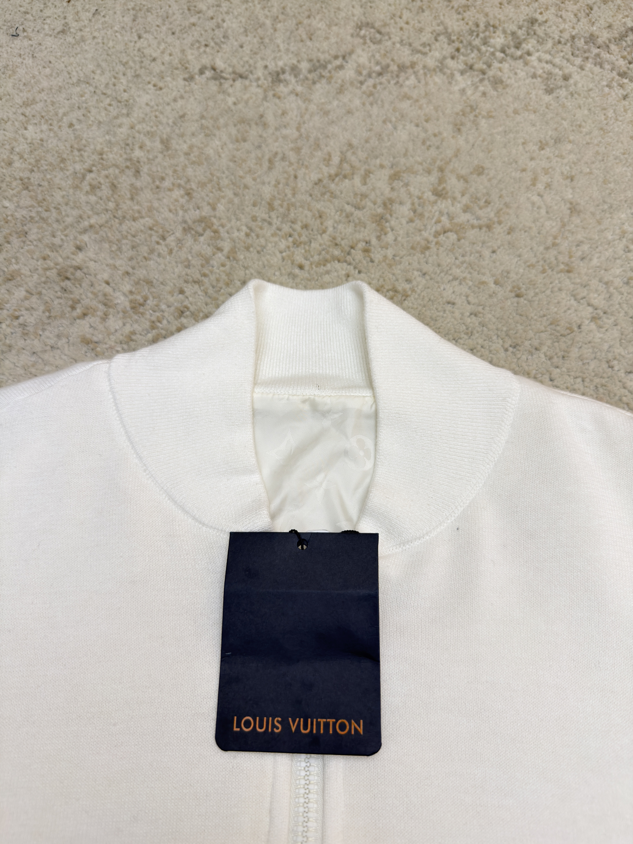 LOUIS VUITTON 路易威登 双面两穿拉链外套 夹克 长袖 白色 黑色 C0