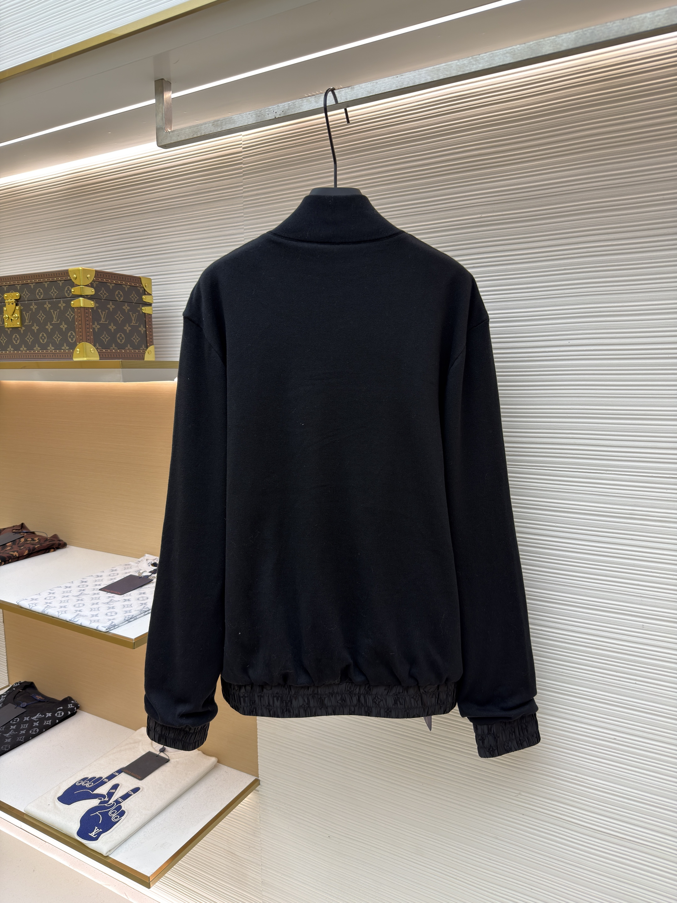 LOUIS VUITTON 路易威登 双面两穿拉链外套 夹克 长袖 白色 黑色 C0
