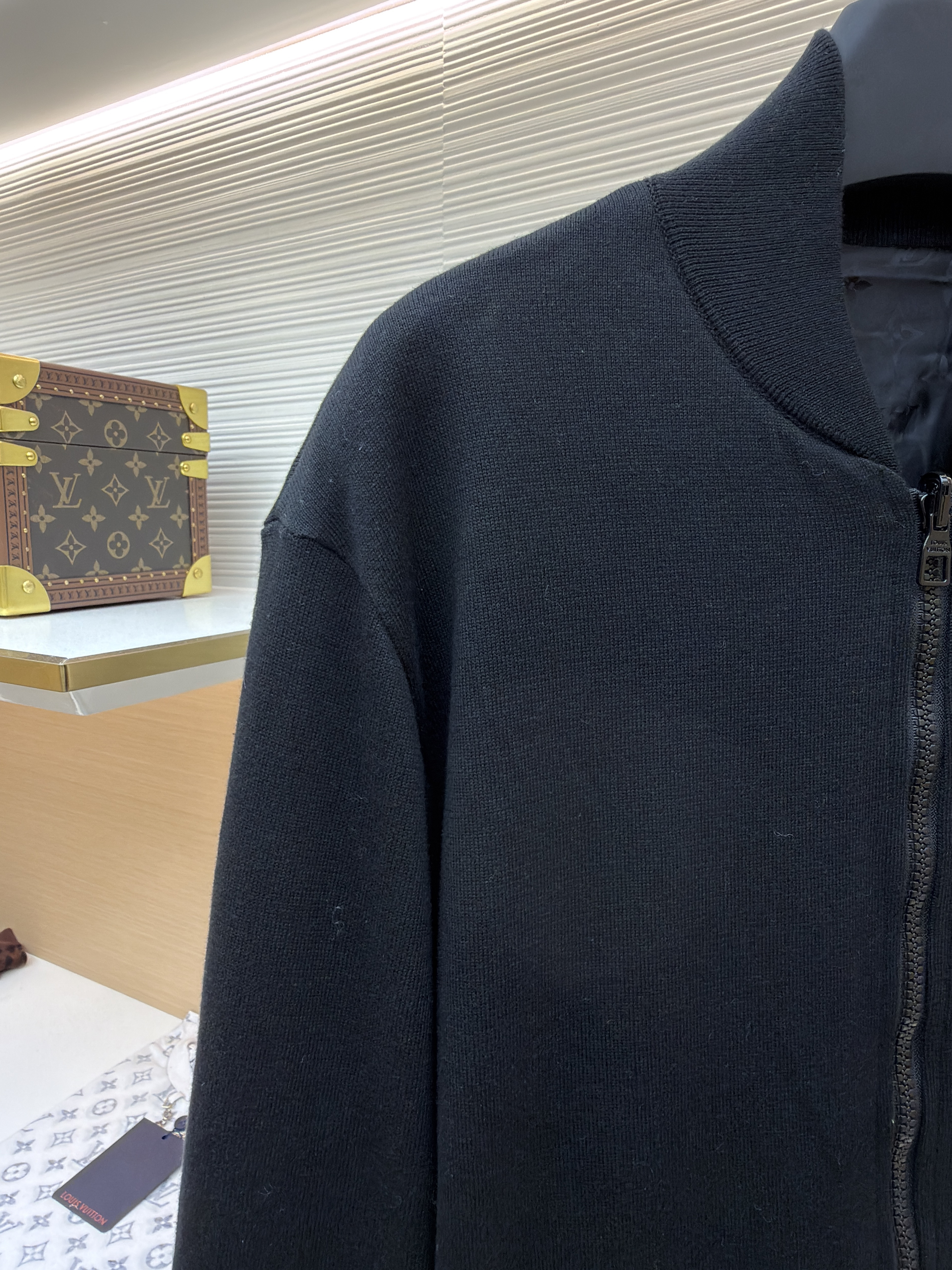 LOUIS VUITTON 路易威登 双面两穿拉链外套 夹克 长袖 白色 黑色 C0
