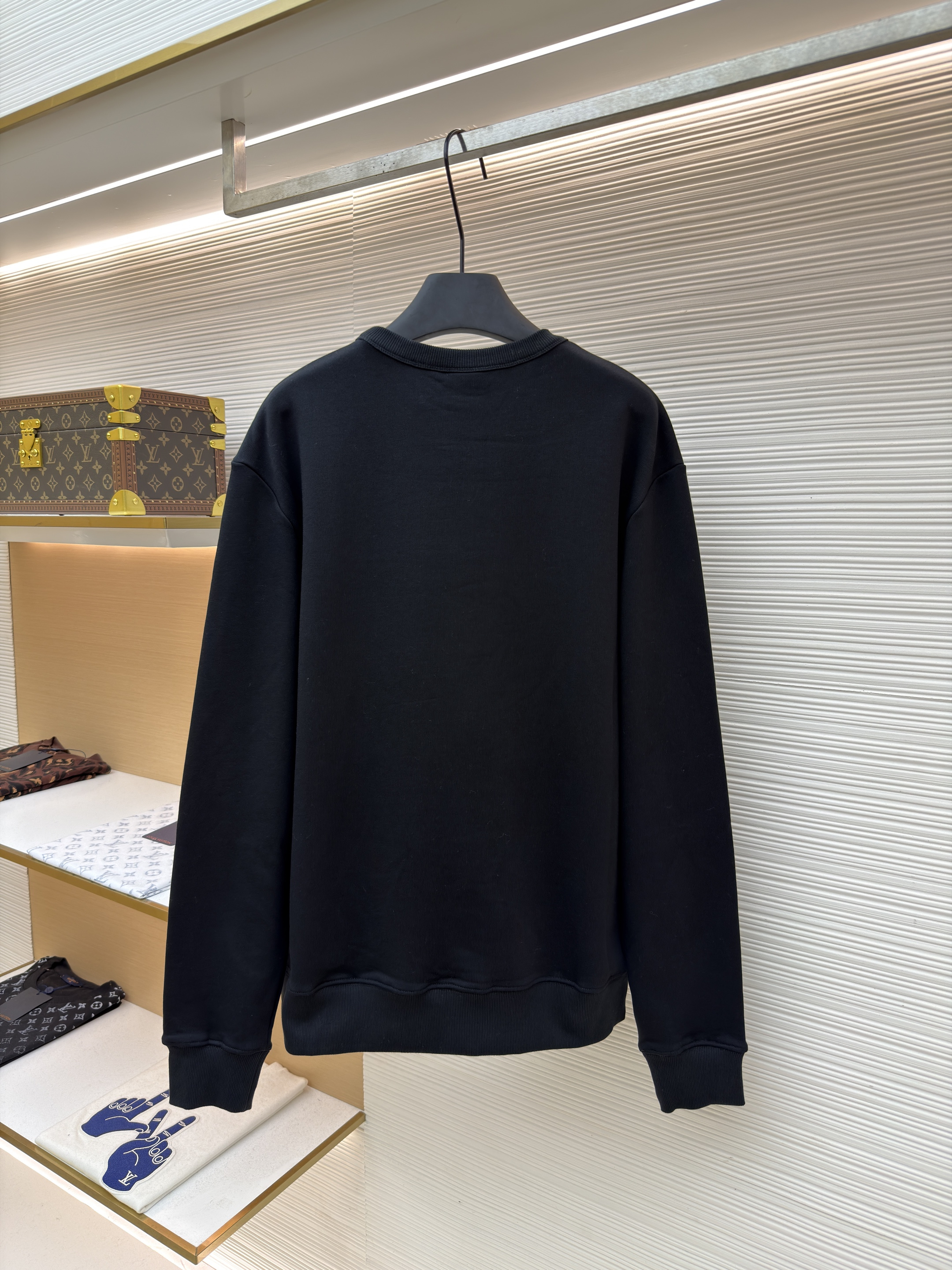 DIOR 迪奥 刺绣圆环圆领卫衣 外套 长袖 秋冬款 黑色 B0